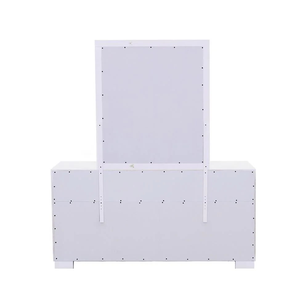 Jessica White Rectangular Mirror - Image 5