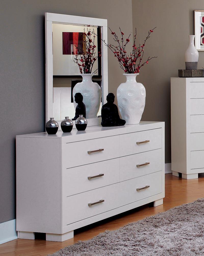 Jessica White Rectangular Mirror - Image 6