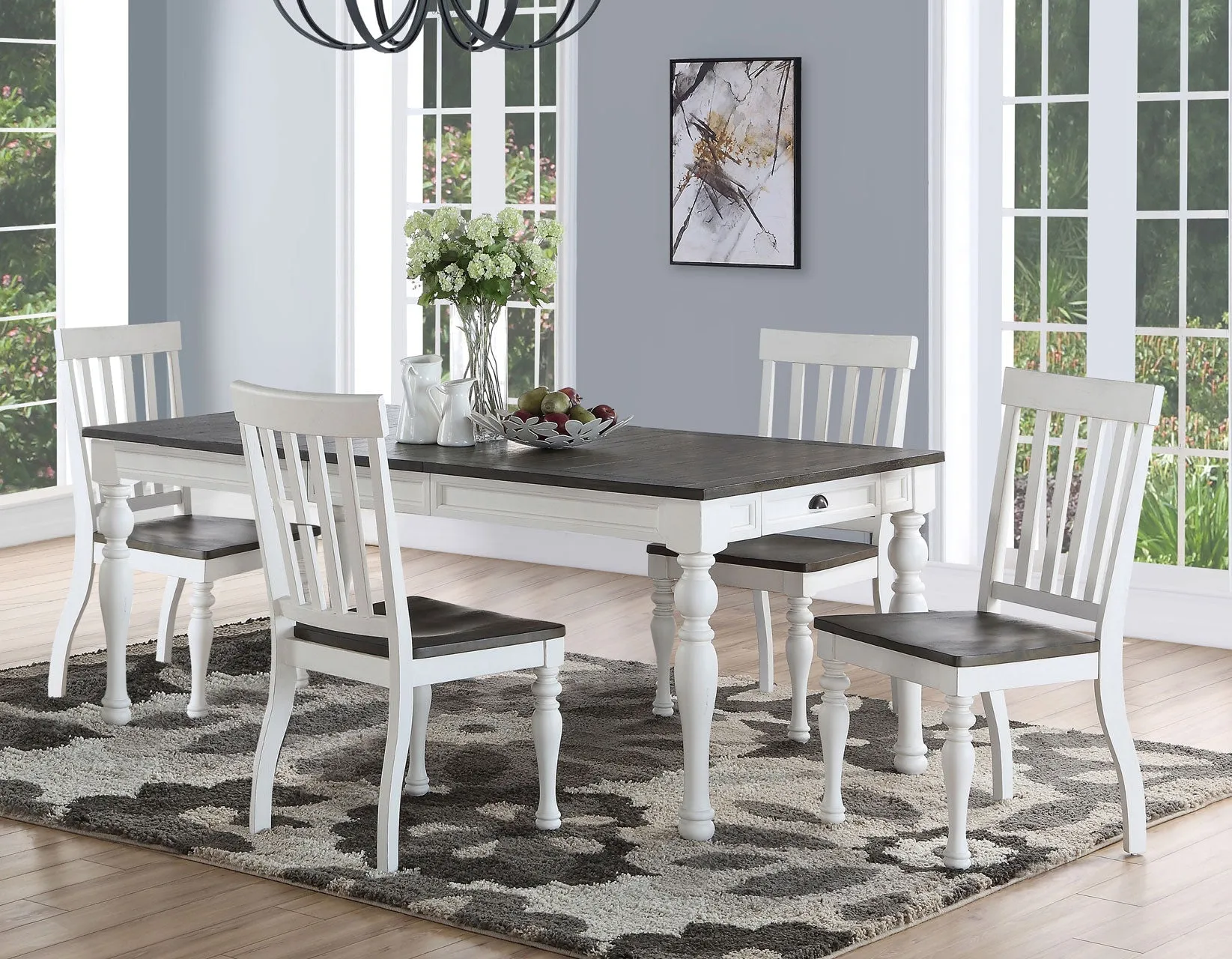 Joanna Ivory/Mocha Dining Room Set - Image 3