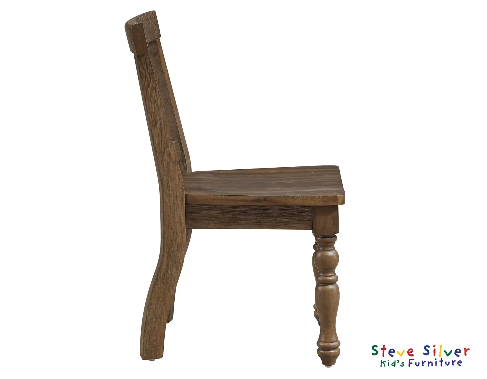 Joanna Mocha Solid Wood Kids Dining Side Chair - Image 3