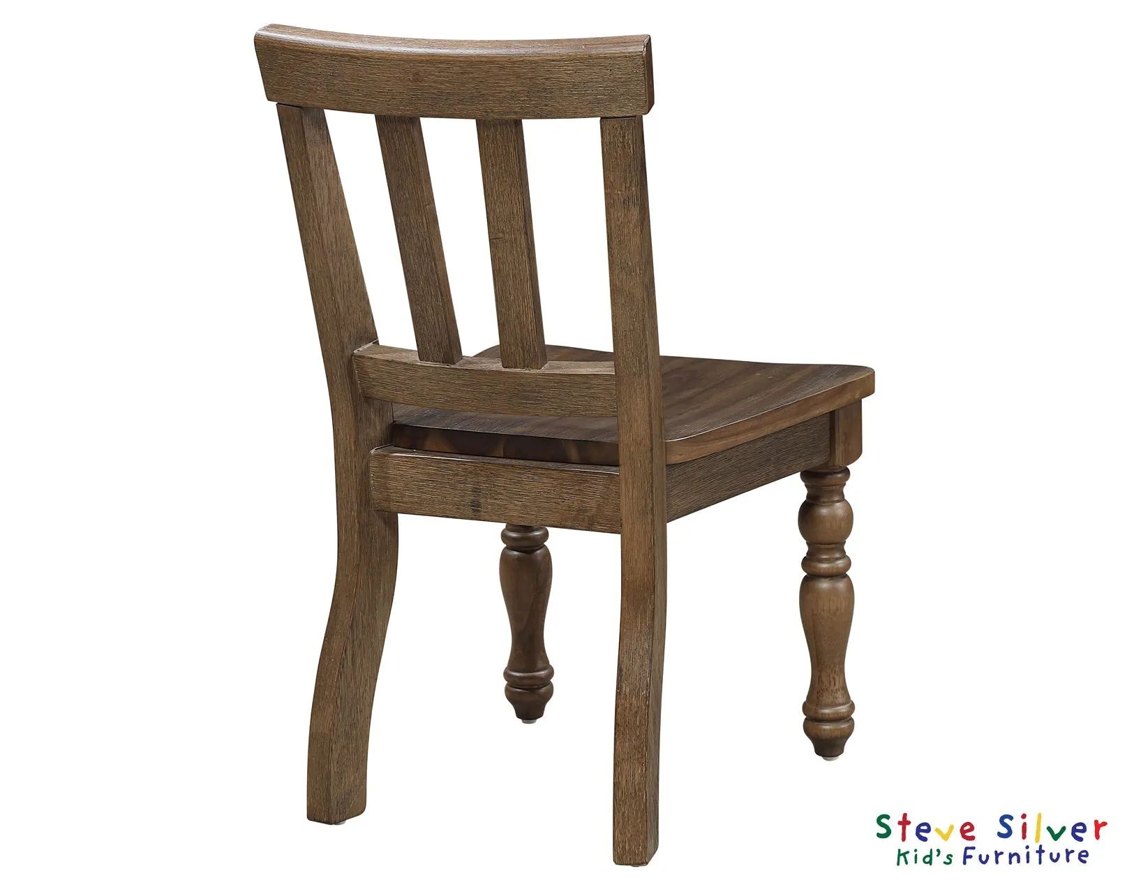 Joanna Mocha Solid Wood Kids Dining Side Chair - Image 4