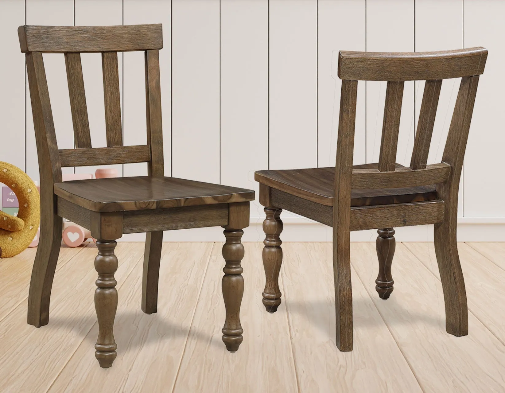 Joanna Mocha Solid Wood Kids Dining Side Chair - Image 7