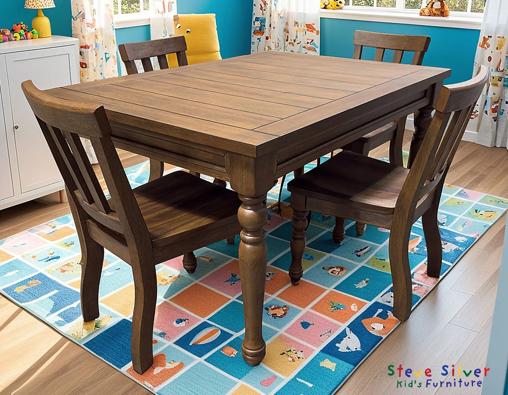Joanna Mocha Solid Wood Kids Dining Side Chair - Image 9