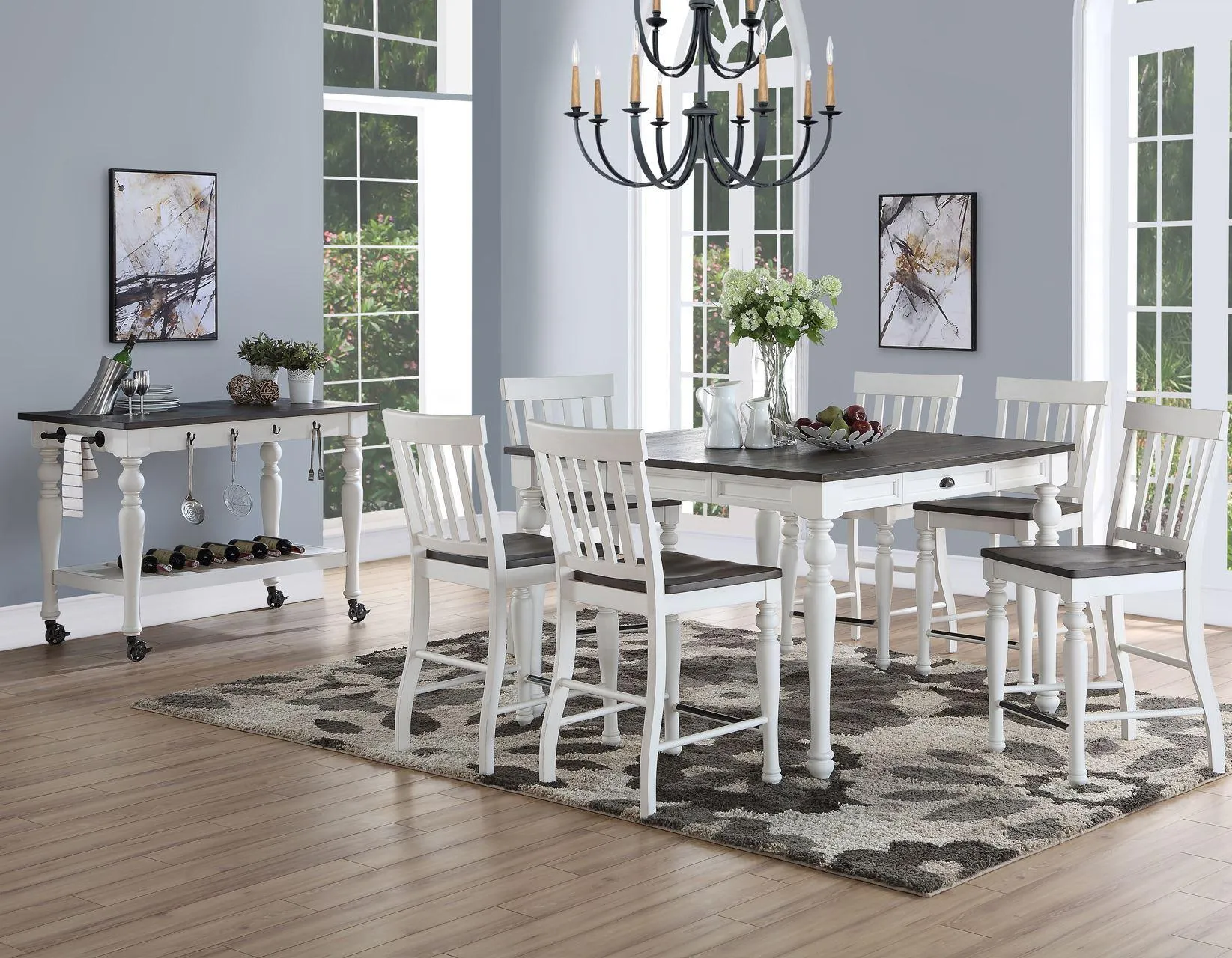 Joanna Two Tone 24″ Counter Stool, Set of 2 - Image 7