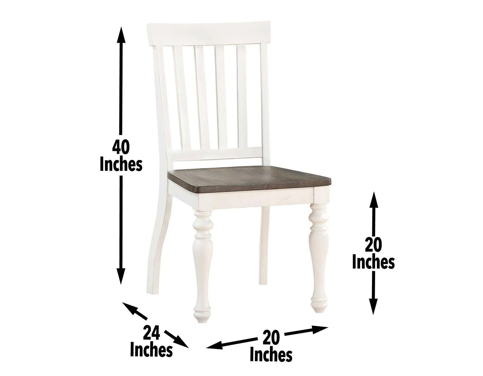 Joanna Two Tone Side Chair, Set of 2 - Image 3