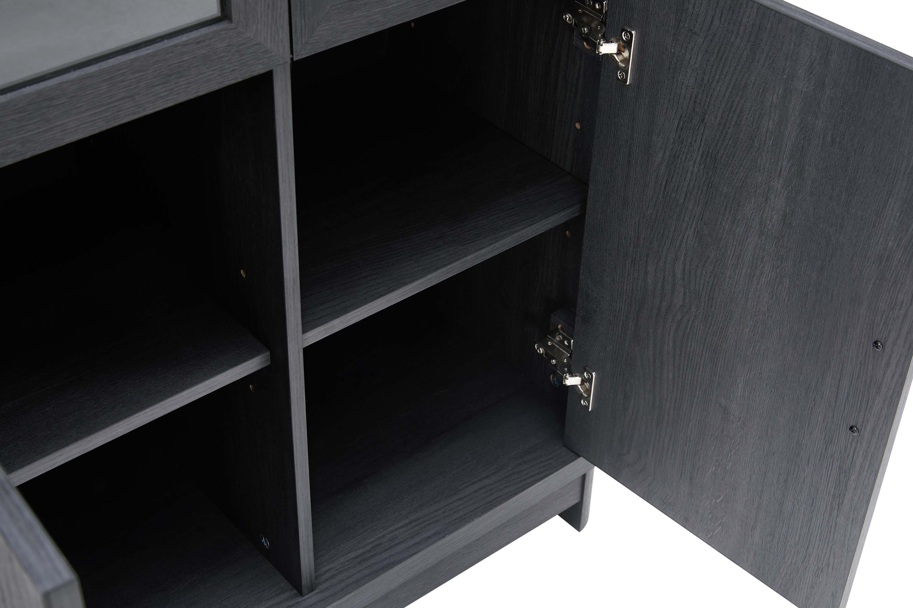 Jodie Bookcase in Charcoal Grey (set of 2) - Image 4