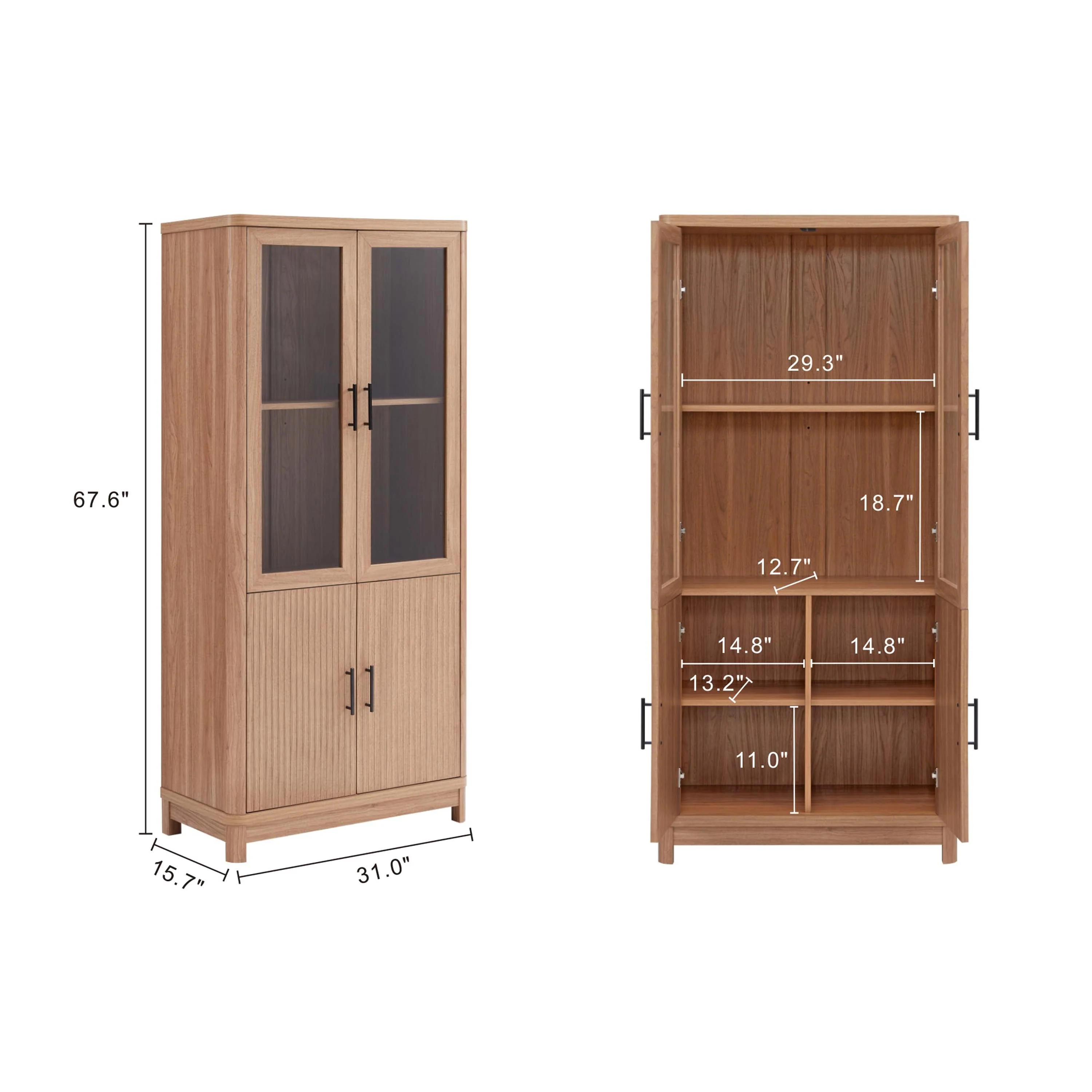 Jodie Bookcase in Maple (set of 2) - Image 2