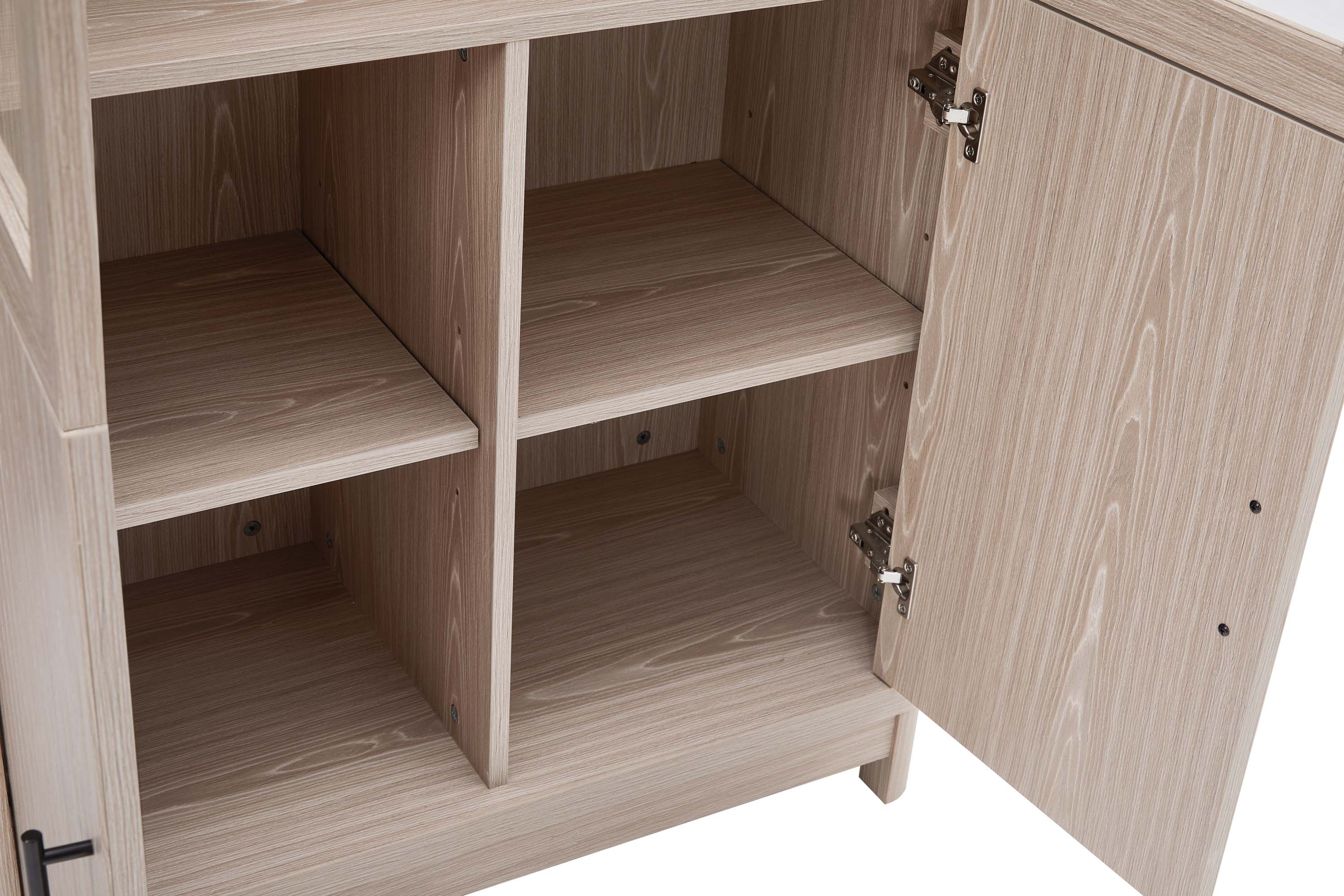 Jodie Bookcase in Whitewashed Oak (set of 2) - Image 4