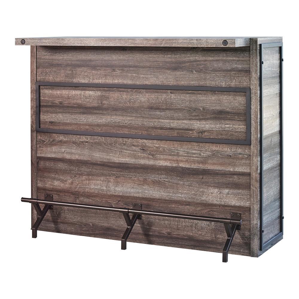 Joe Aged Oak 5-Shelf Bar Unit - Image 4