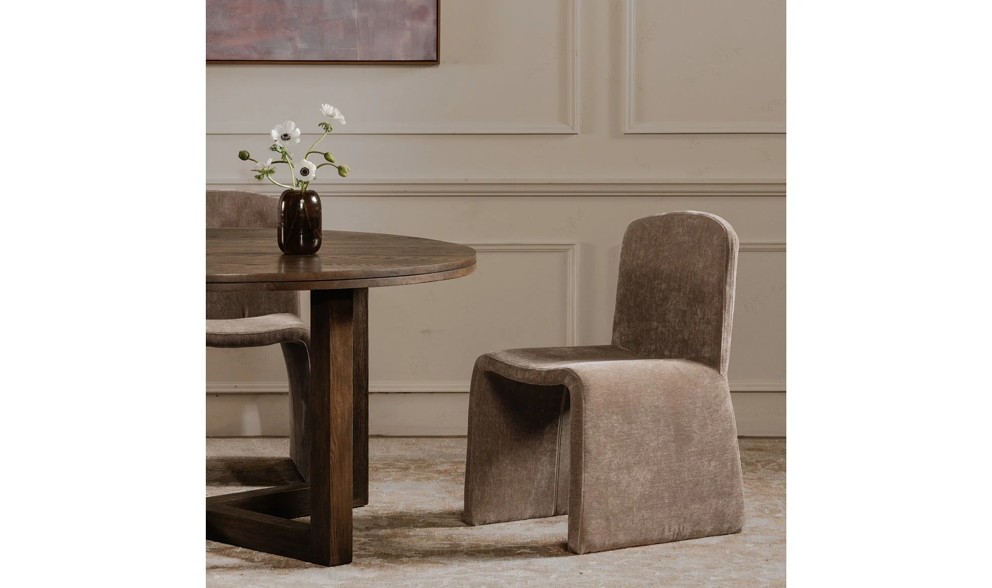 Joel Dining Table Dark Brown - Image 4