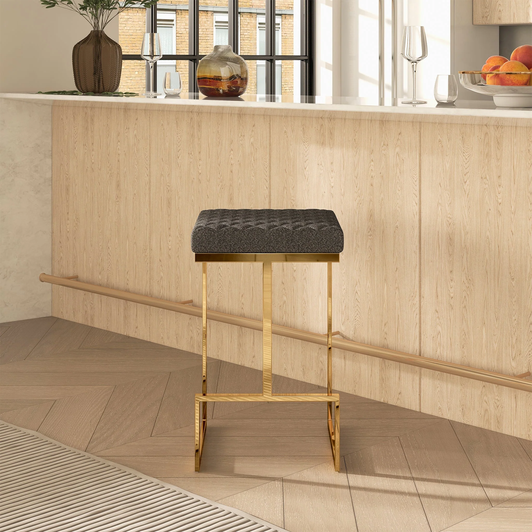 Joel Grey Boucle Counter Stool - Image 8
