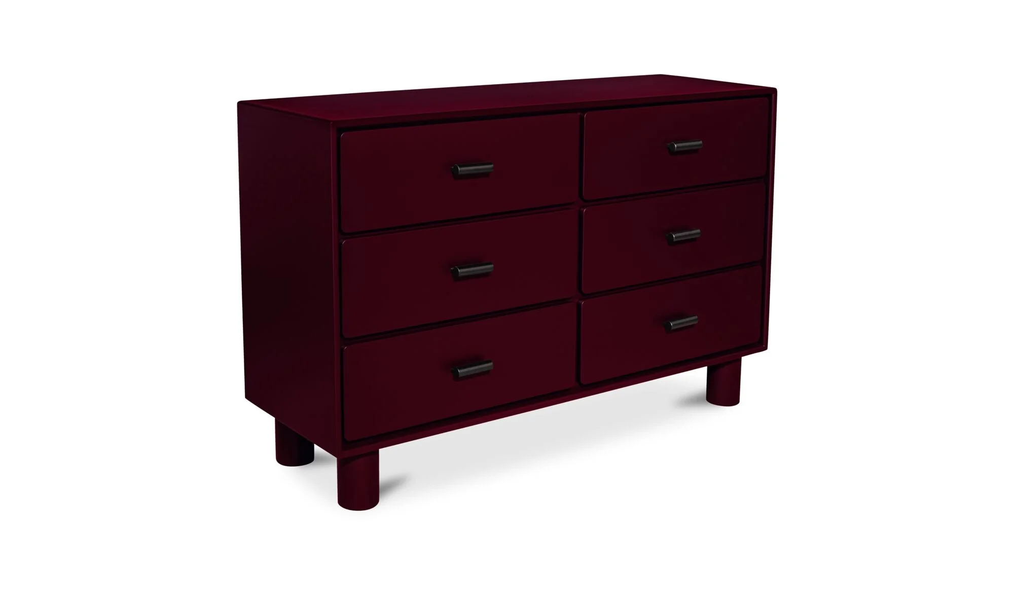 Jolene 6 Drawer Dresser Deep Red - Image 5