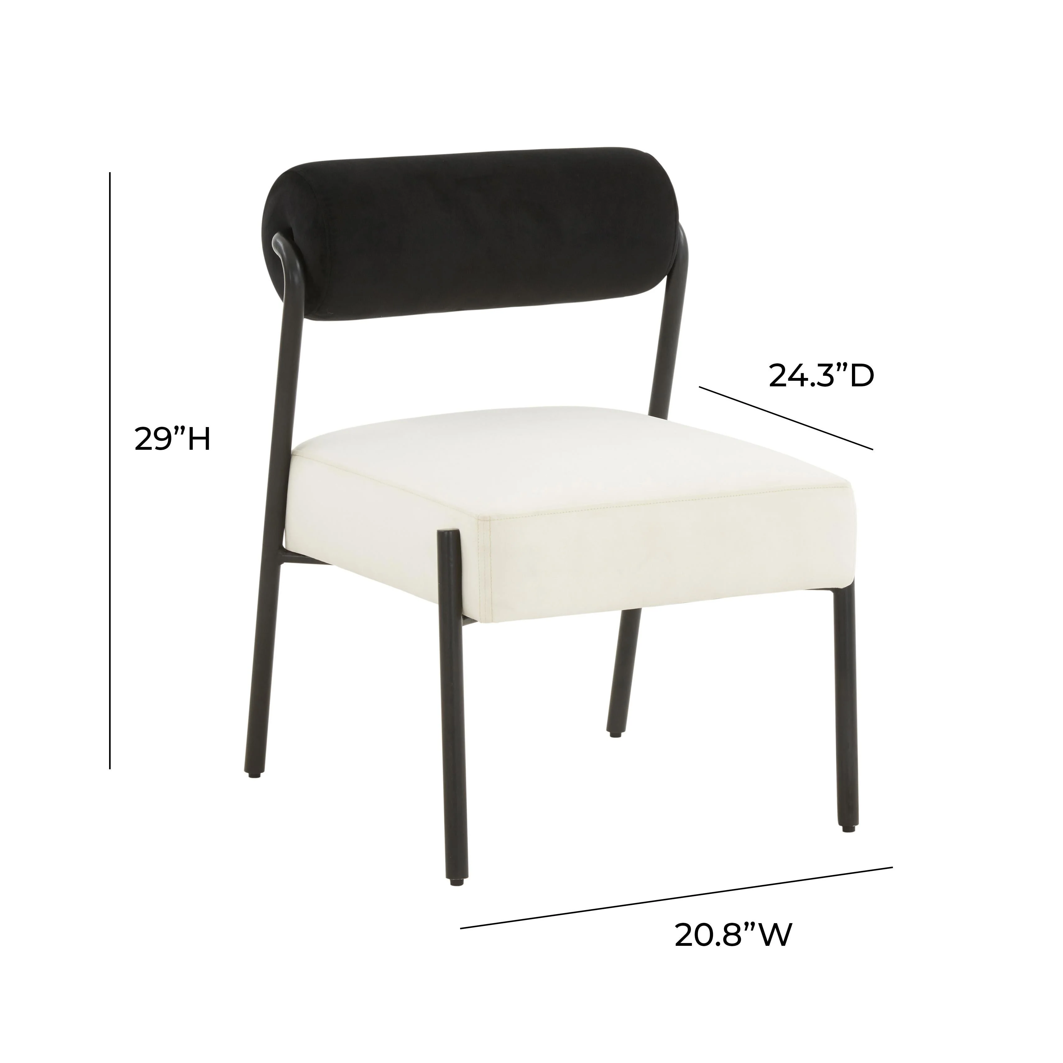 Jolene Velvet Accent Chair - Image 12
