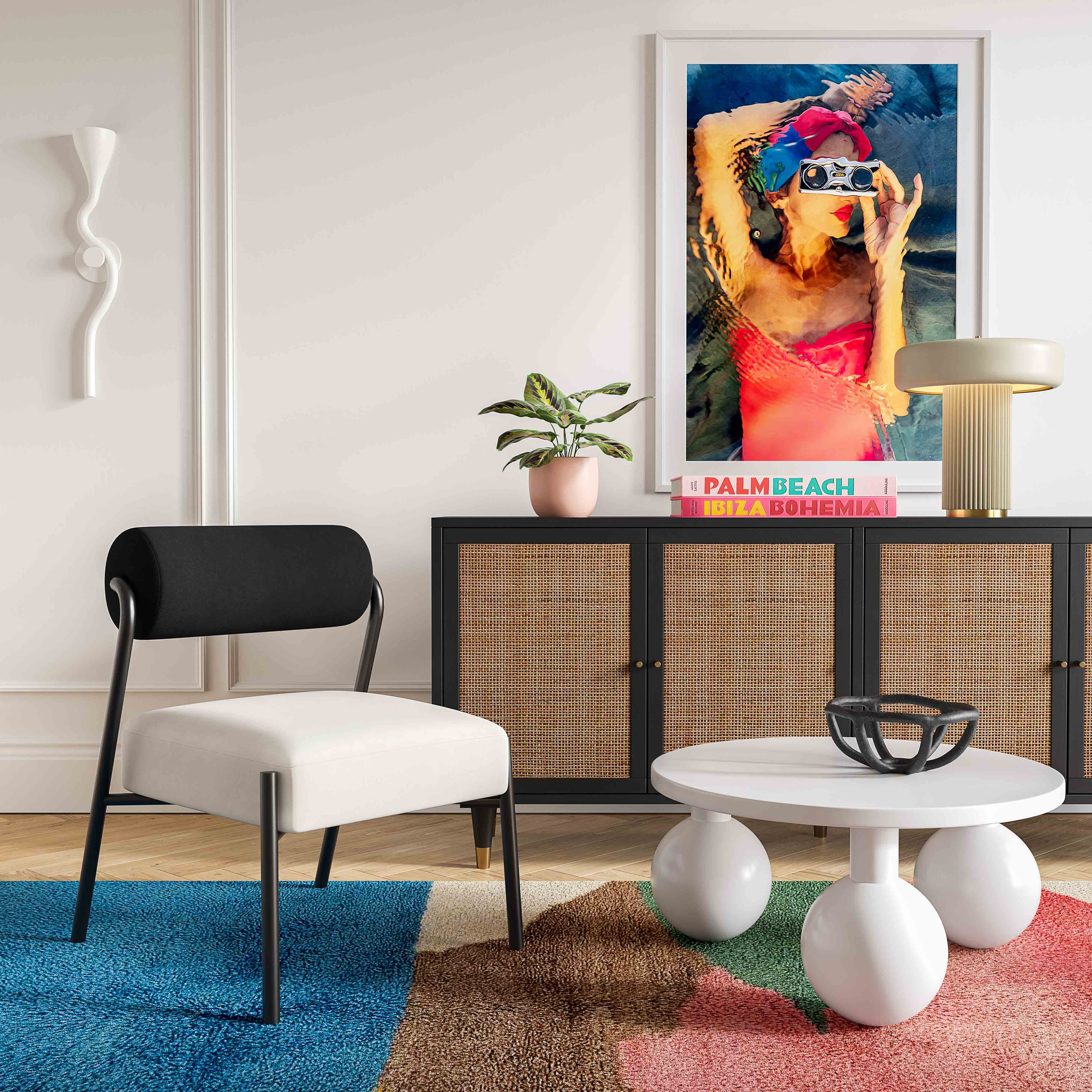 Jolene Velvet Accent Chair - Image 8