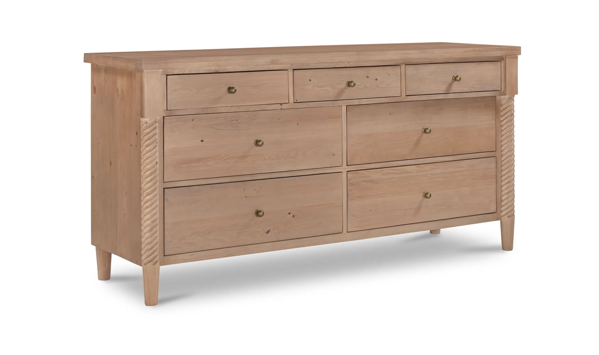 Joni 7 Drawer Dresser Natural - Image 4