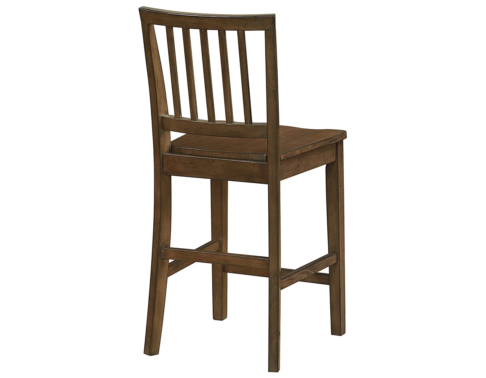 Joplin Solid Wood Walnut Finish  24″ Farmhouse Counter Stool, Set of 2 - Image 2