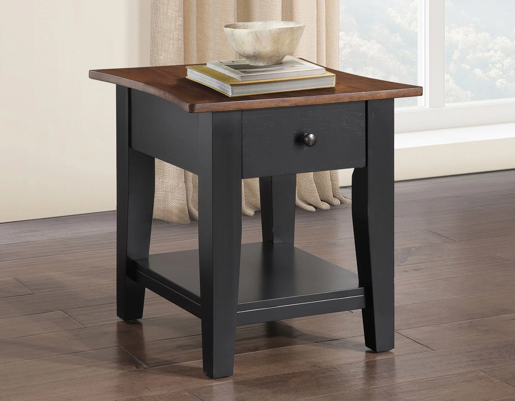 Joplin Walnut/Ebony 3-Piece Lift-Top Table Set - Image 5