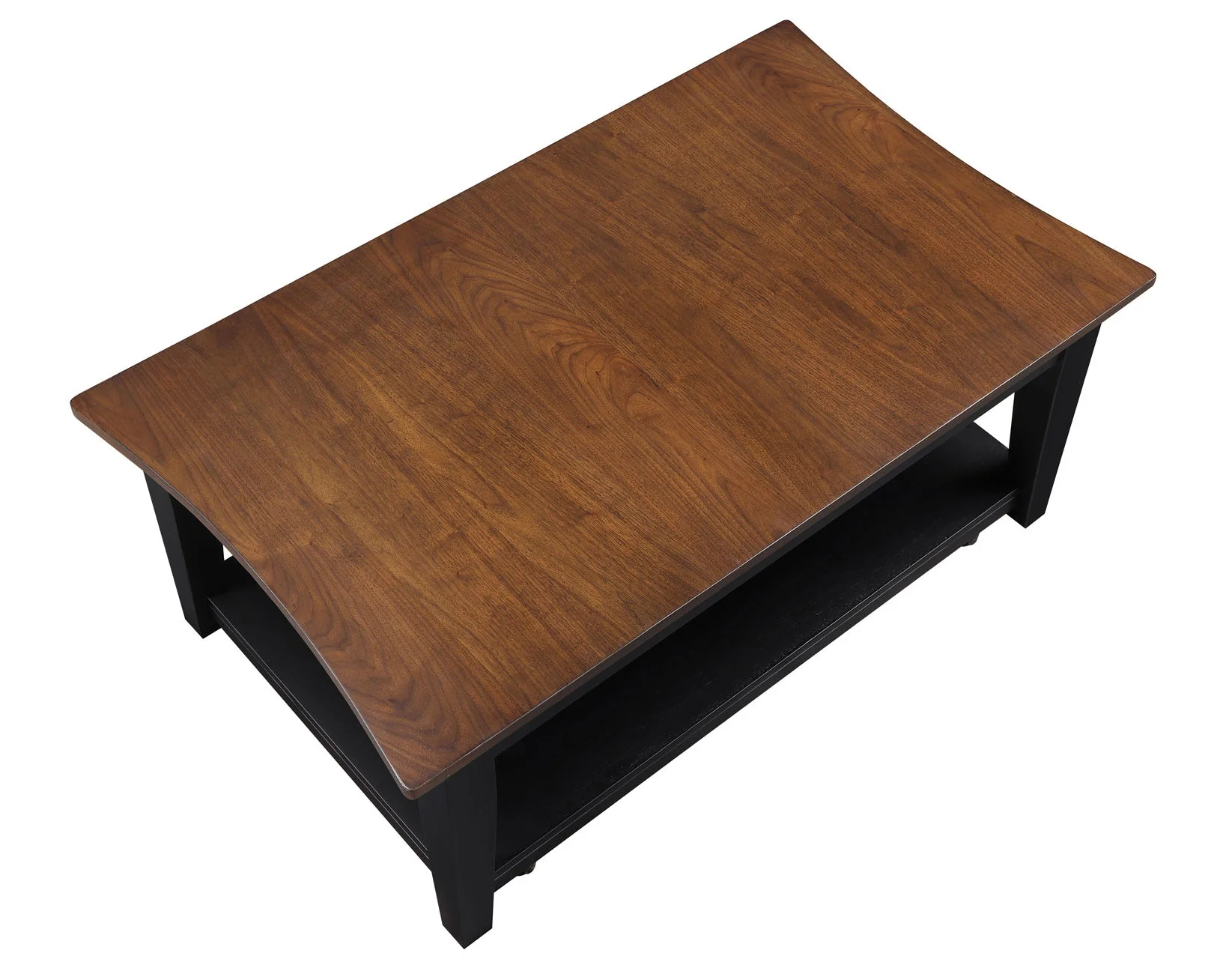 Joplin Walnut/Ebony Lift-Top Cocktail Table with Casters - Image 8