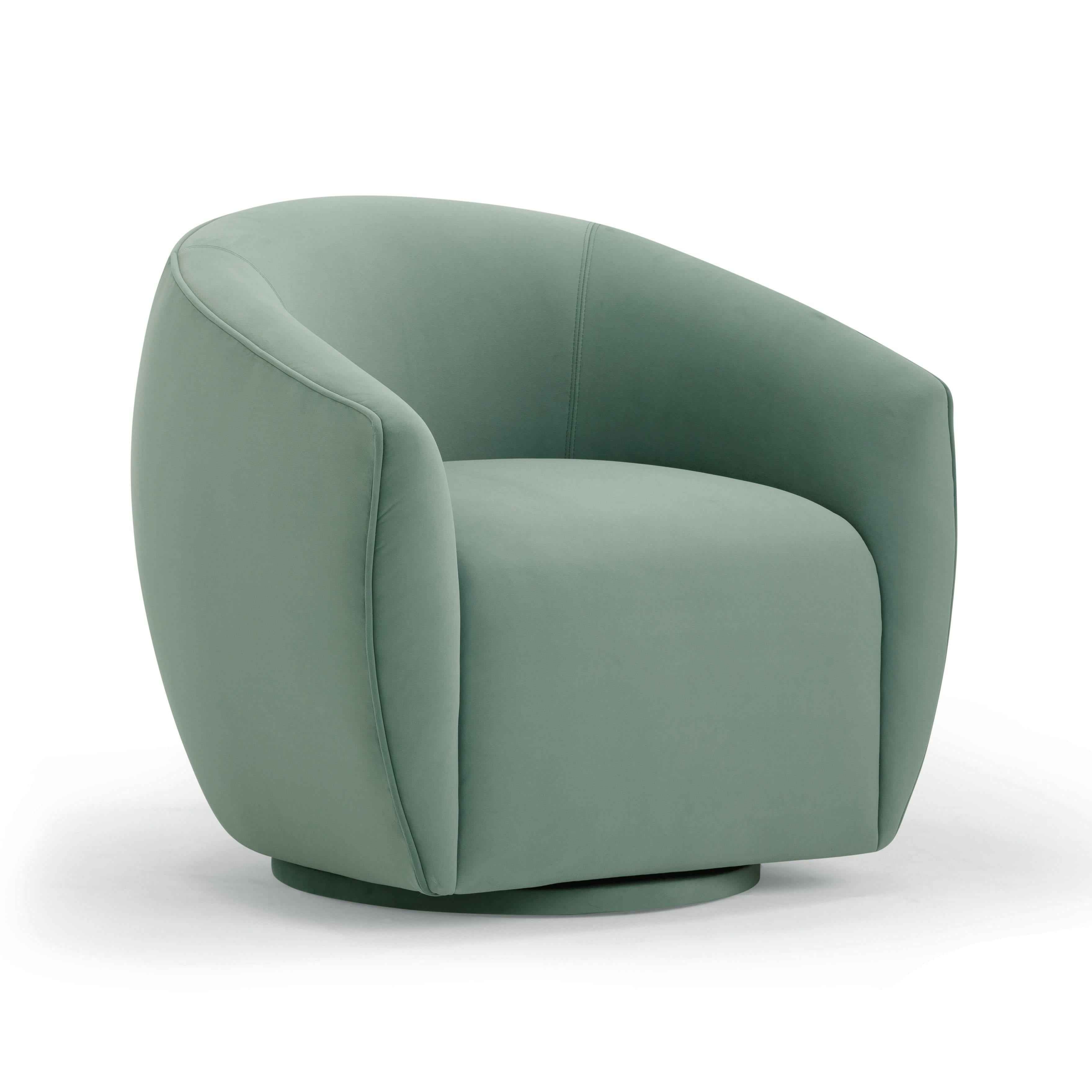 Jordan Performance Velvet Swivel Accent Chair - Image 15