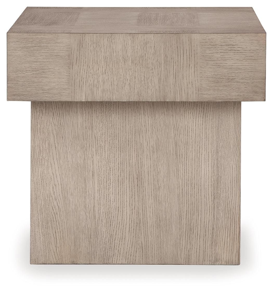 Jorlaina Light Grayish Brown End Table - Image 3