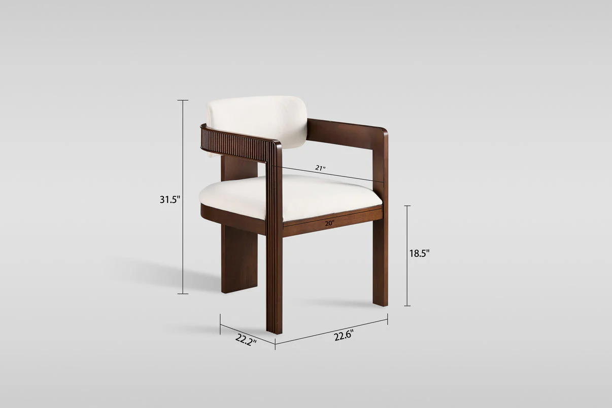 Jorri White/Walnut Dining Room Set - Image 6