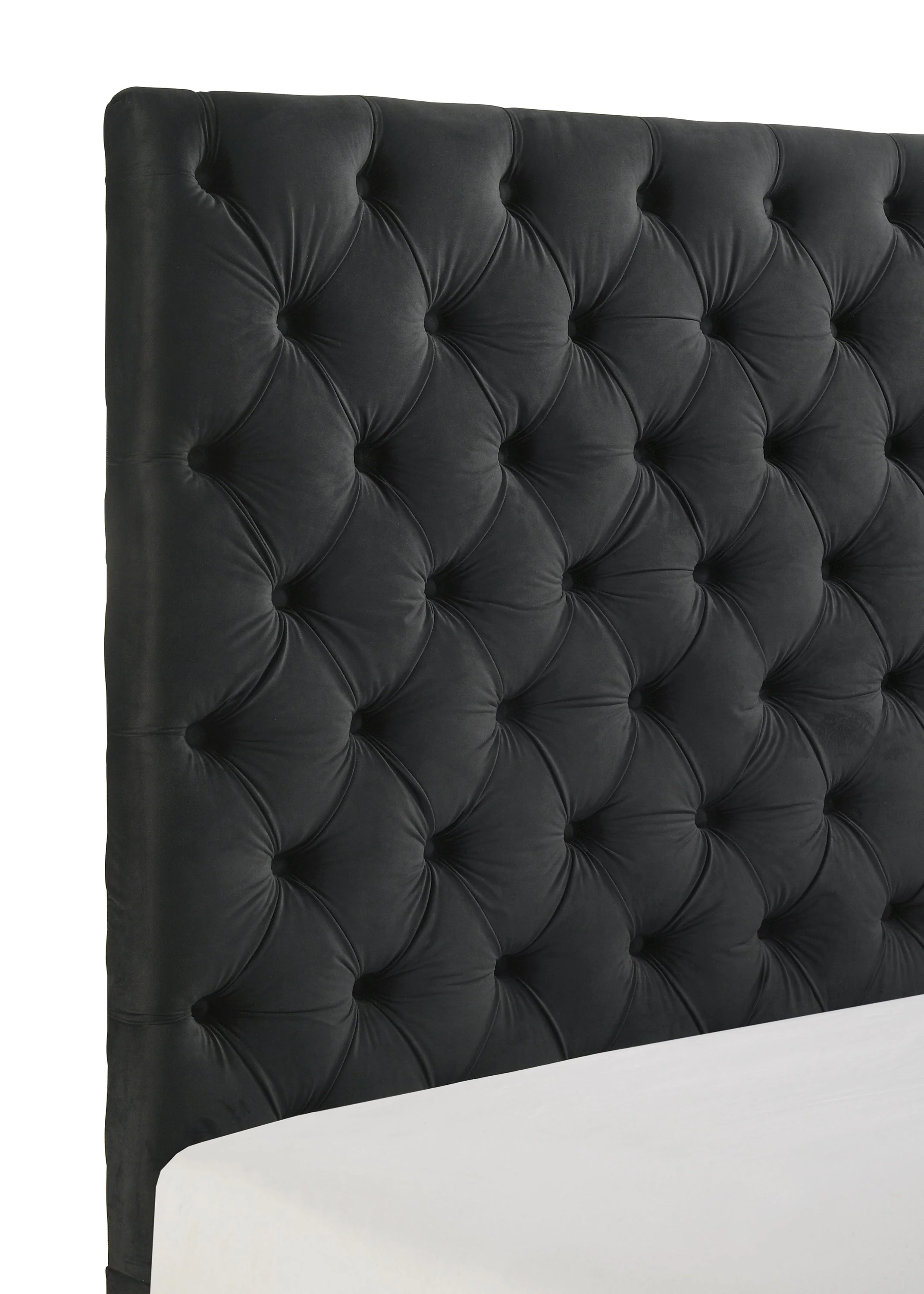 Josephine Black King Upholstered Panel Bed with TV Lift - Image 5