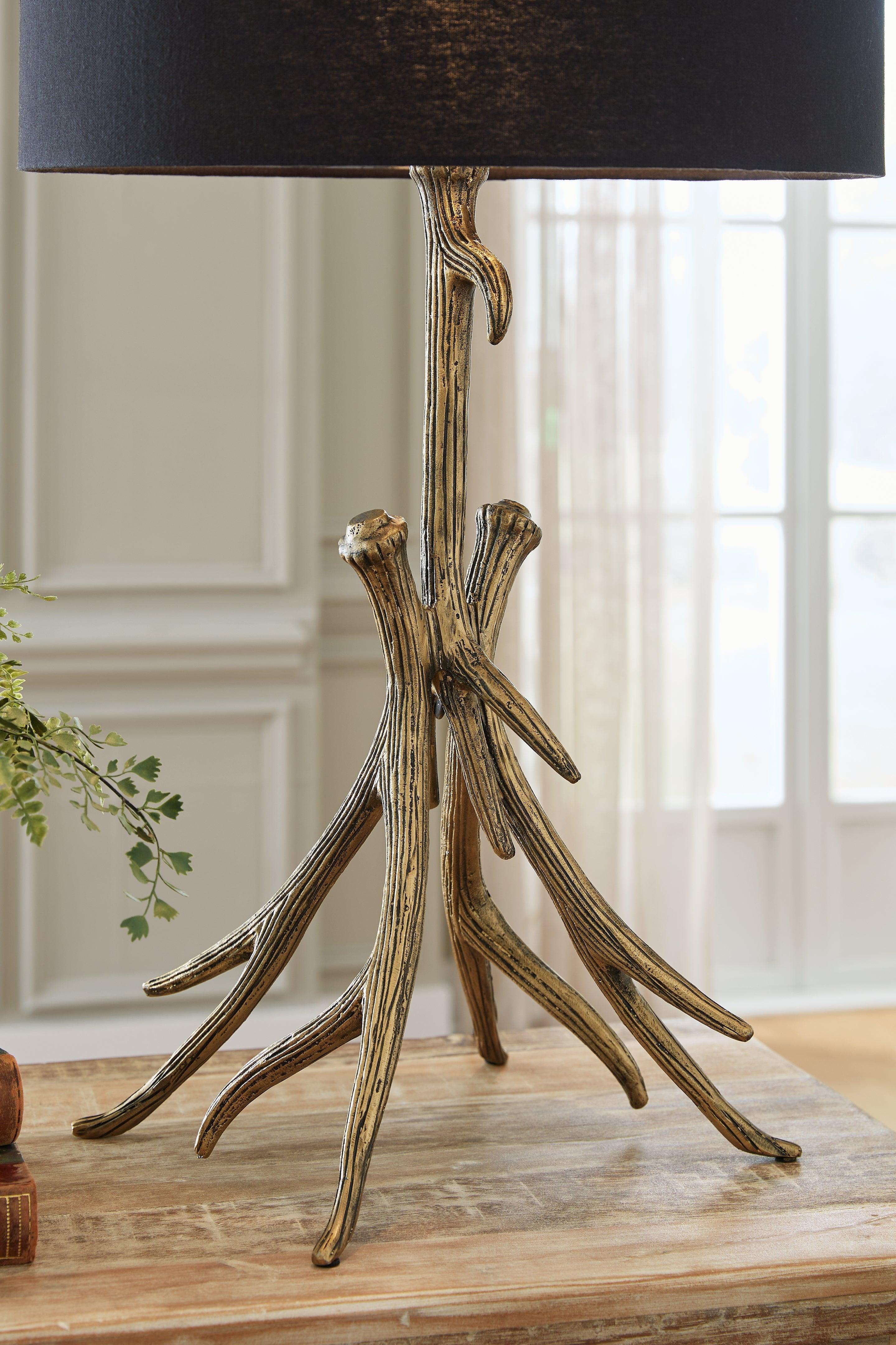 Josney Antique Gold Finish Table Lamp - Image 3