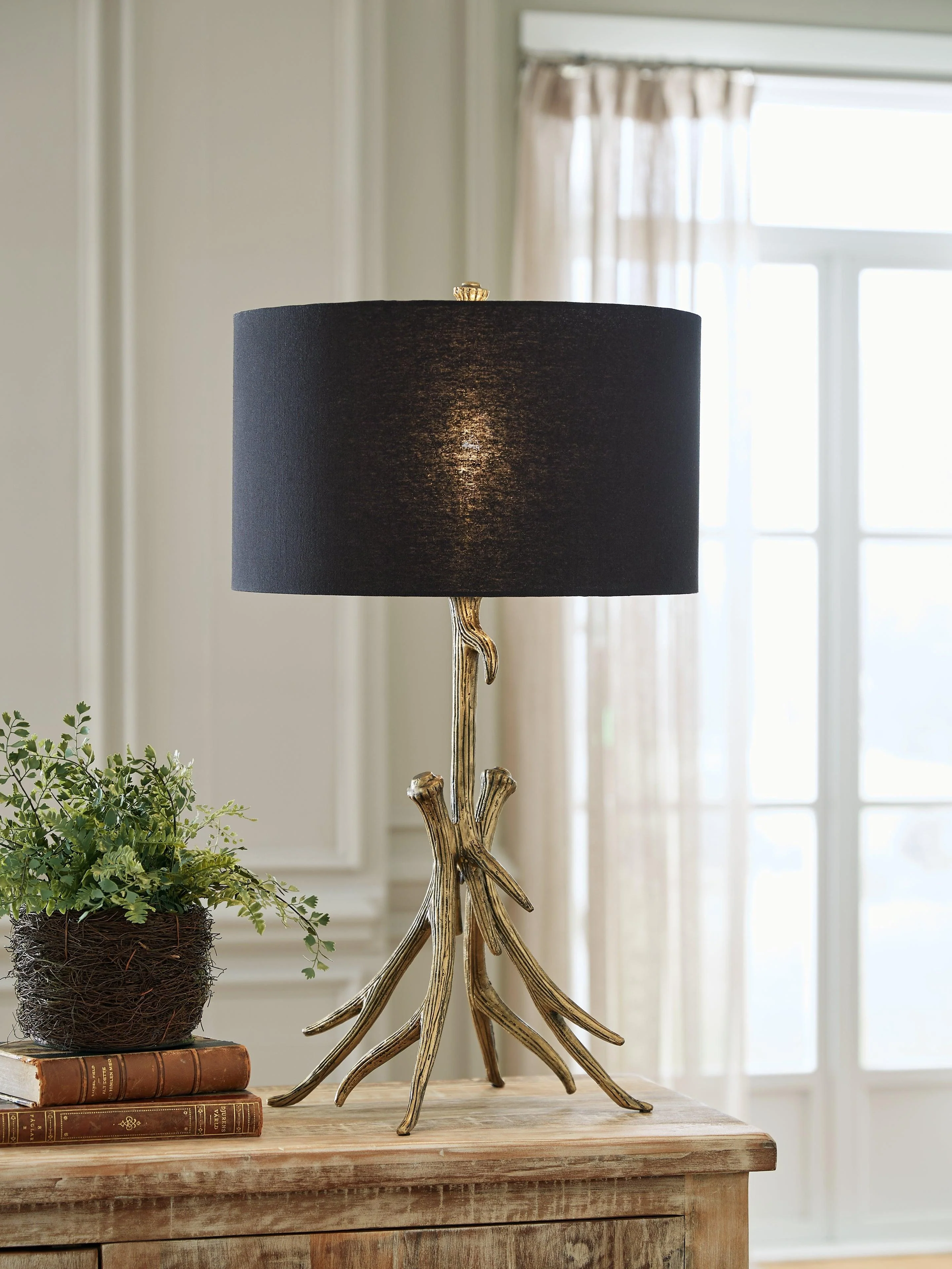 Josney Antique Gold Finish Table Lamp - Image 6