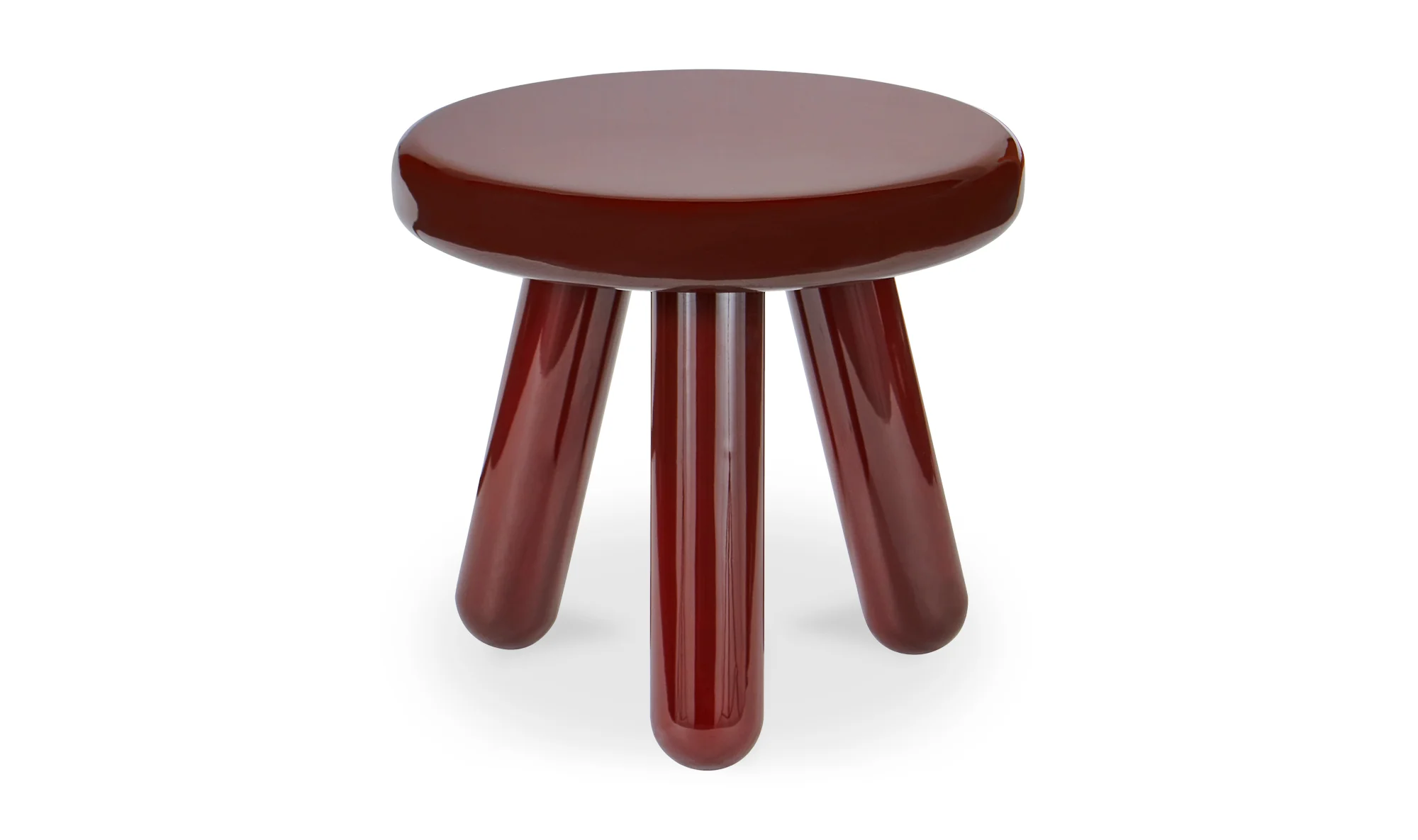Joy Accent Table Deep Red Lacquer - Image 2