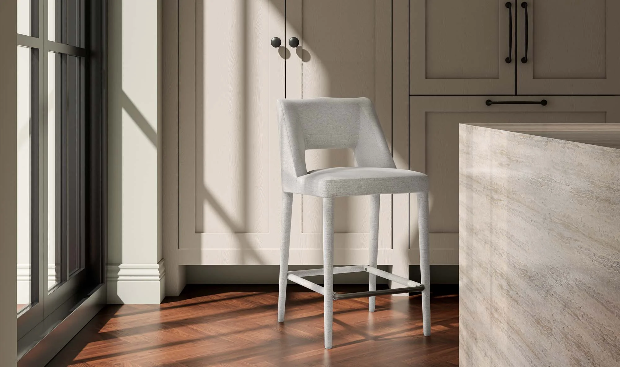 Joyce Counter Stool Beige - Image 2