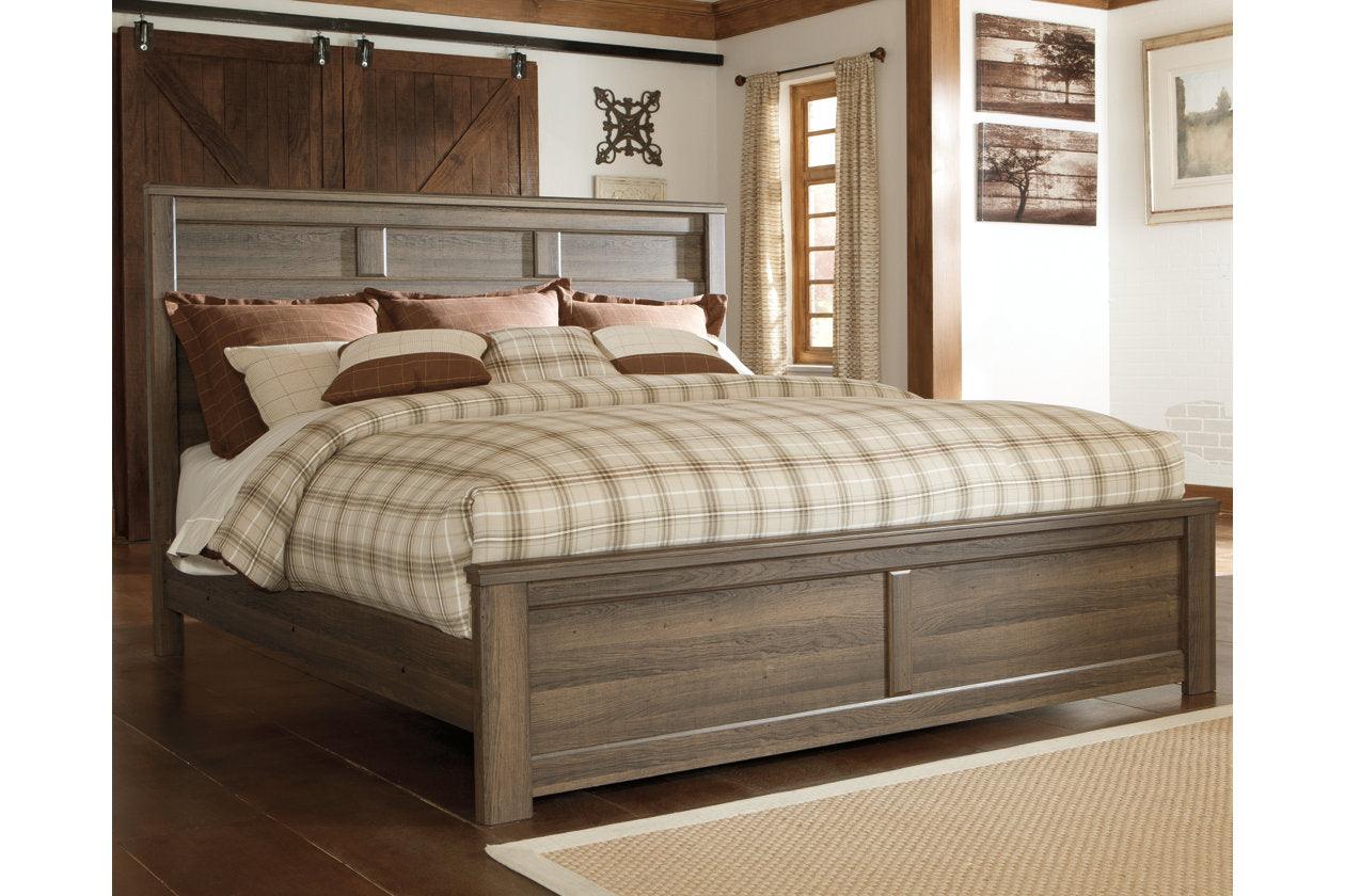 Juararo Dark Brown California King Panel Bed - Image 2