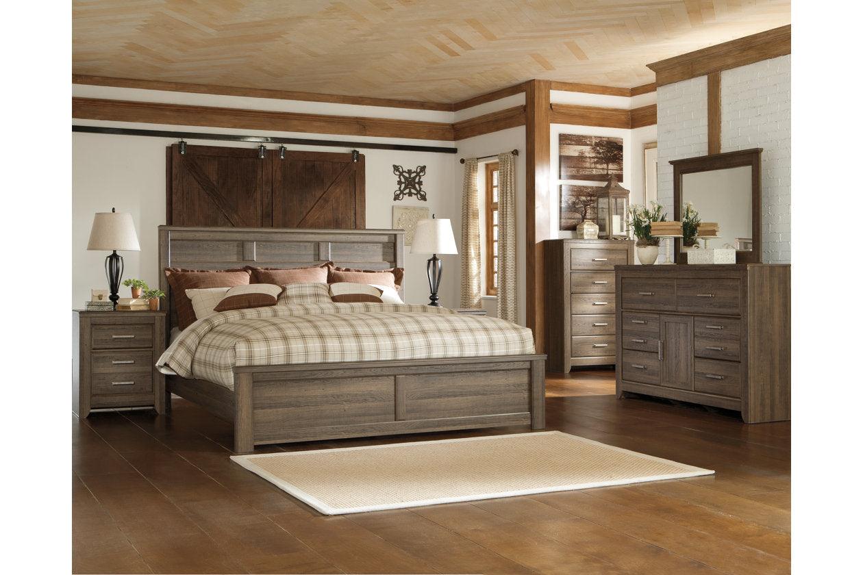 Juararo Dark Brown King Panel Bed - Image 2