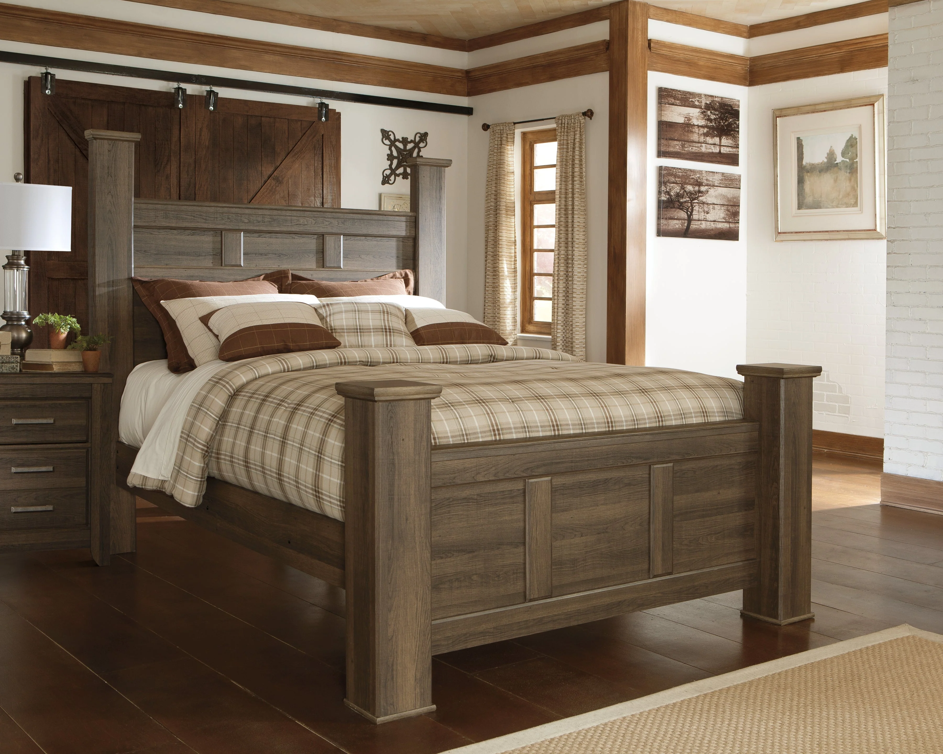 Juararo Dark Brown Poster Bedroom Set - Image 22