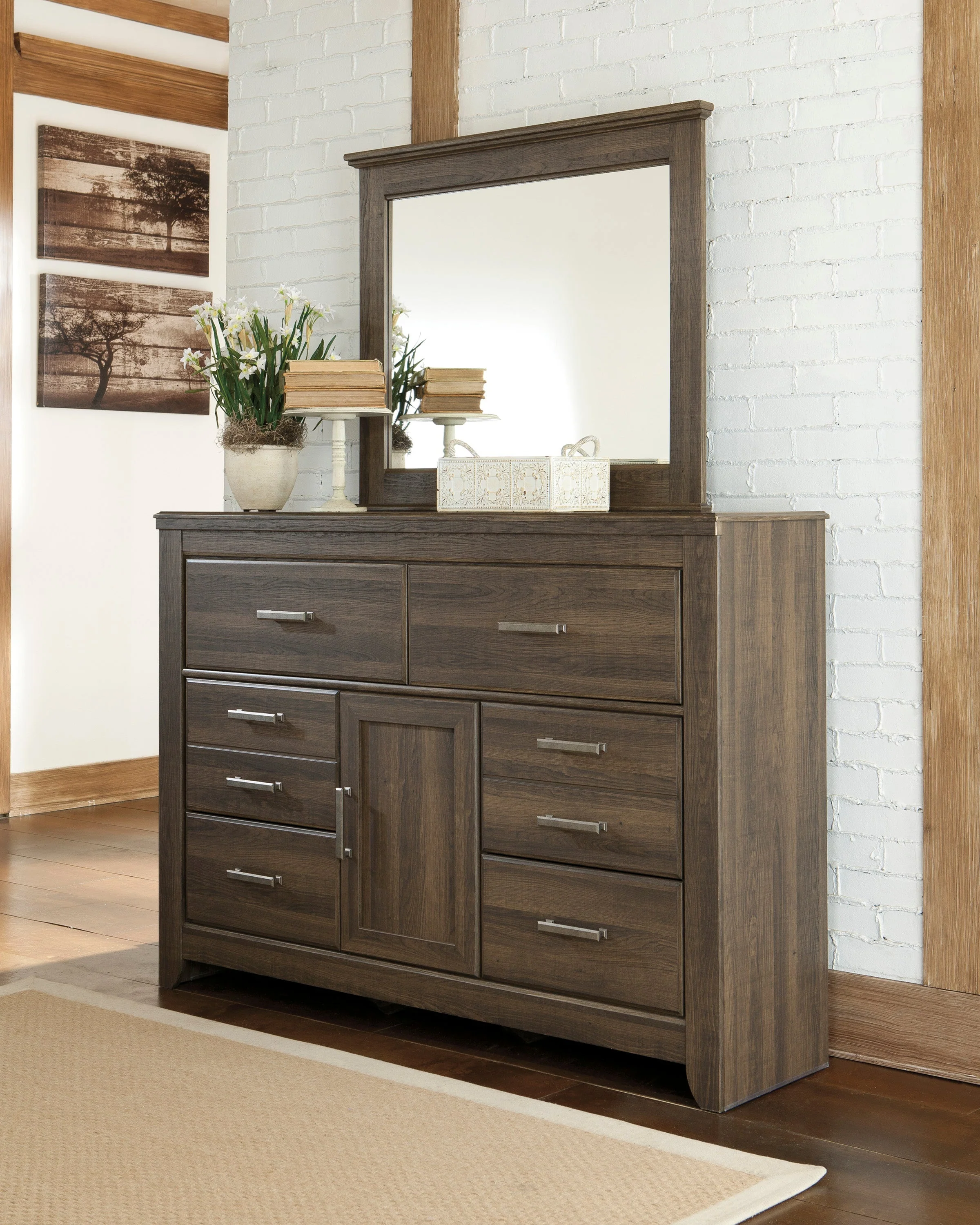 Juararo Dark Brown Poster Bedroom Set - Image 3