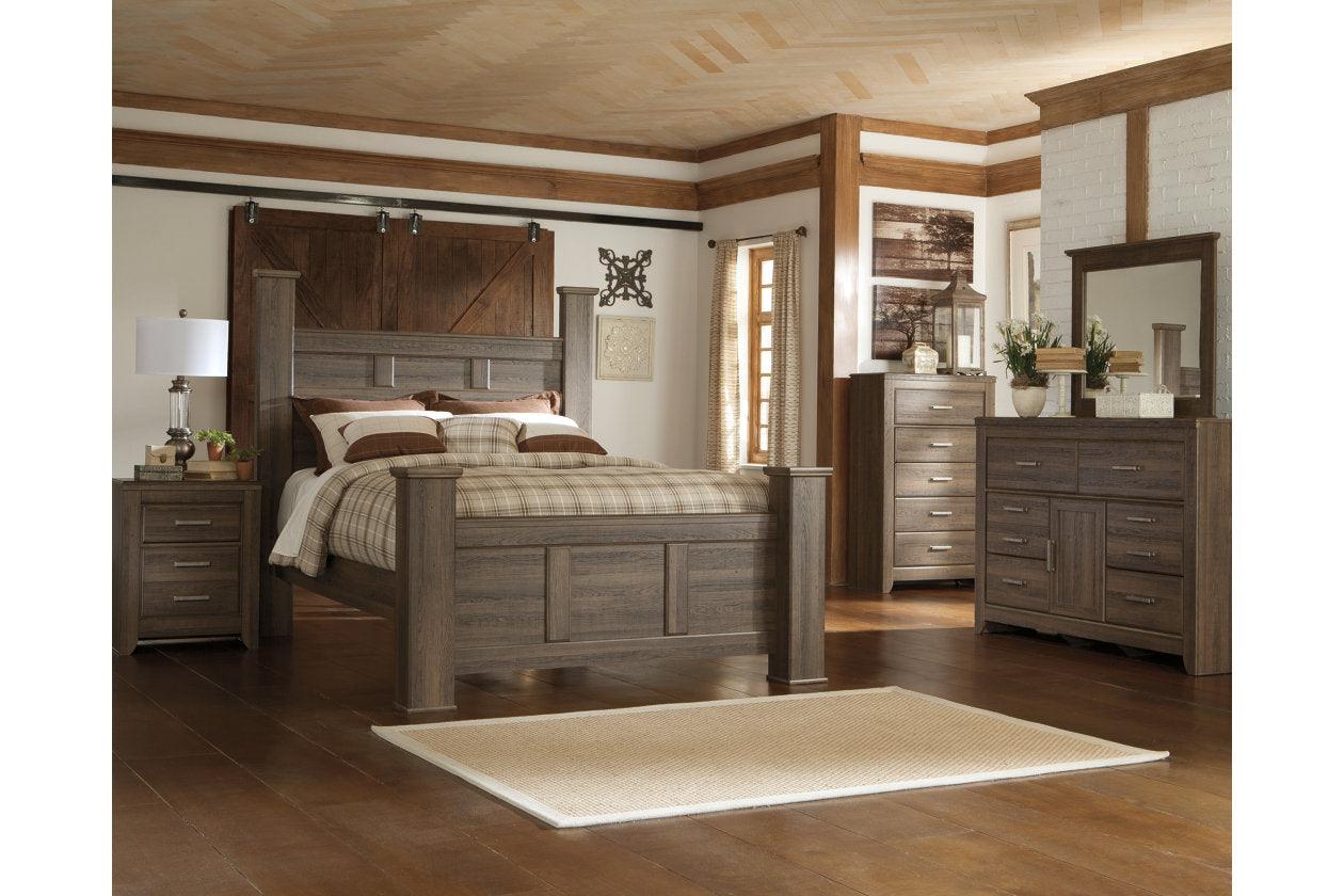 Juararo Dark Brown Queen Poster Bed - Image 2