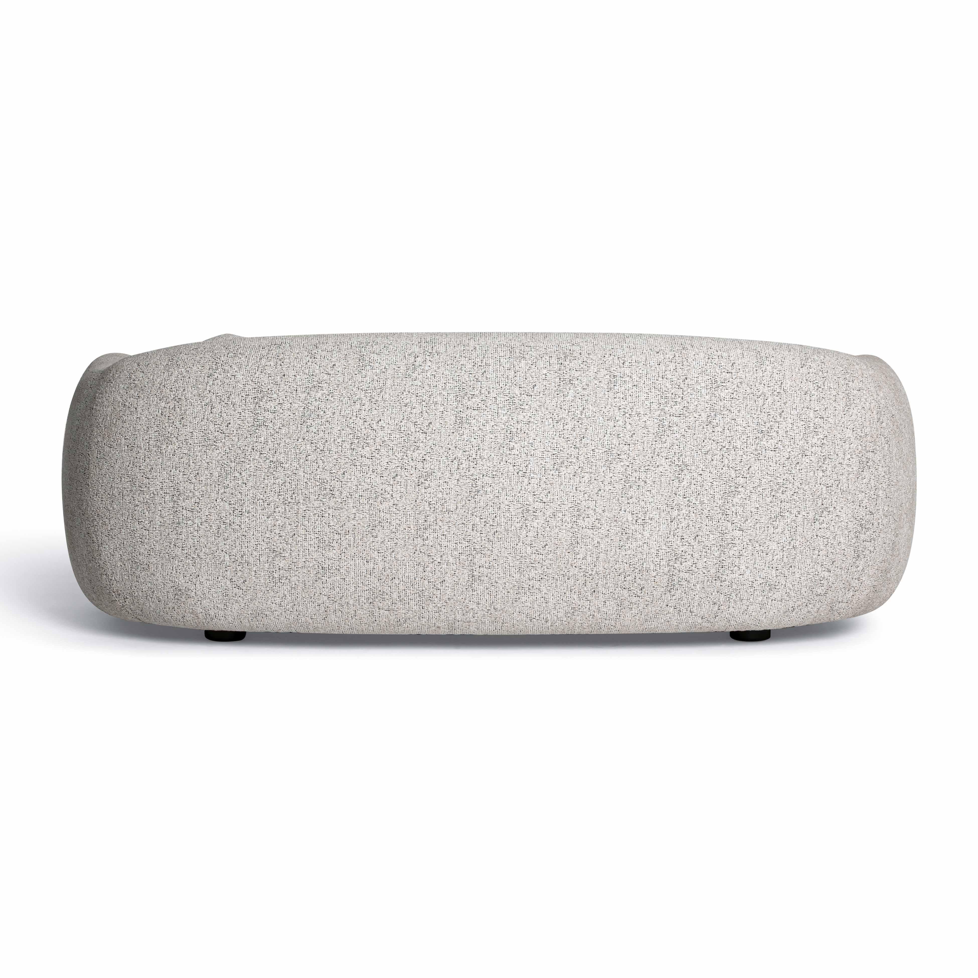 Judy Black and White Woven Fabric Sofa - Image 4