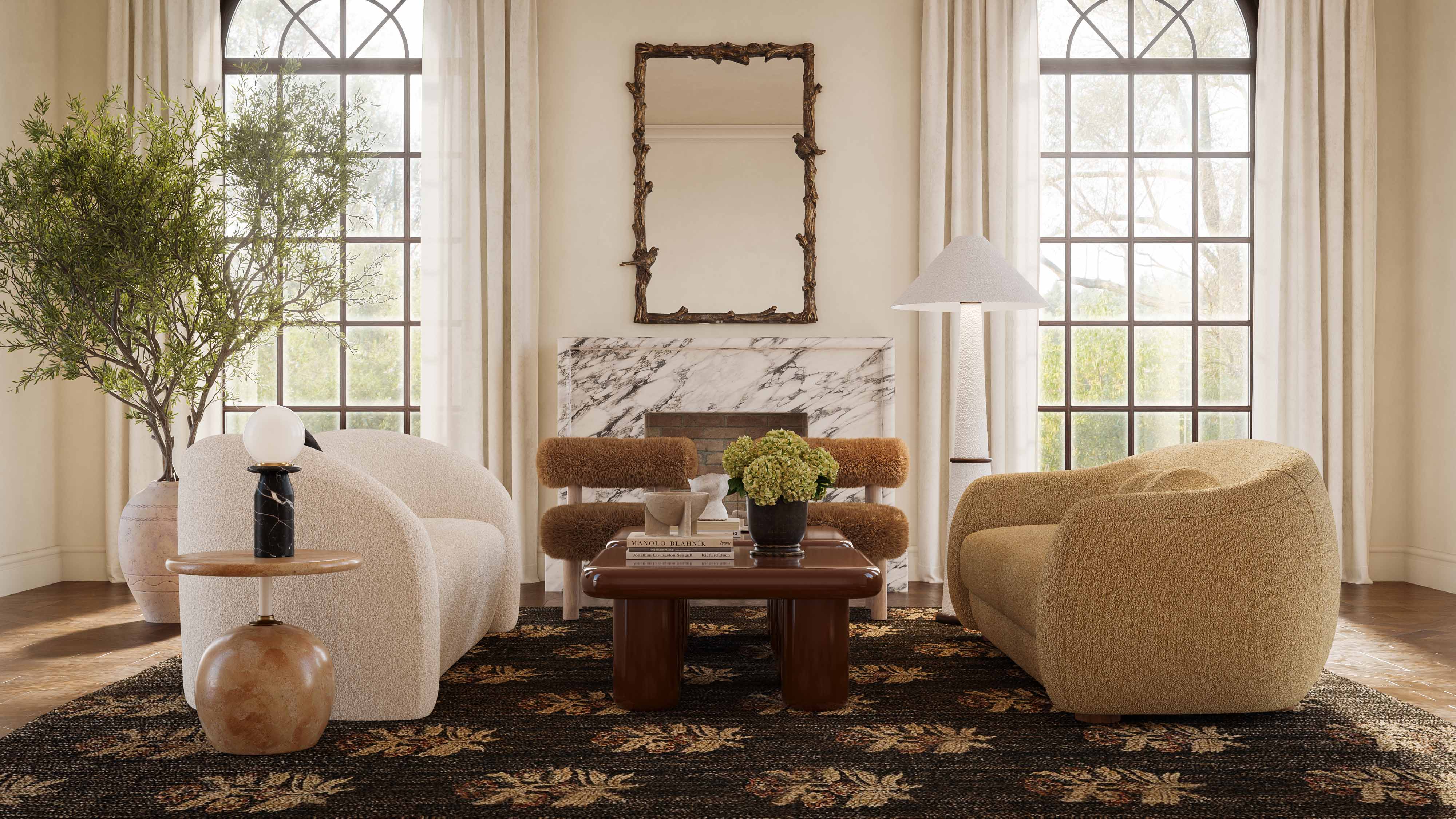 Judy Boucle Sofa - Image 3