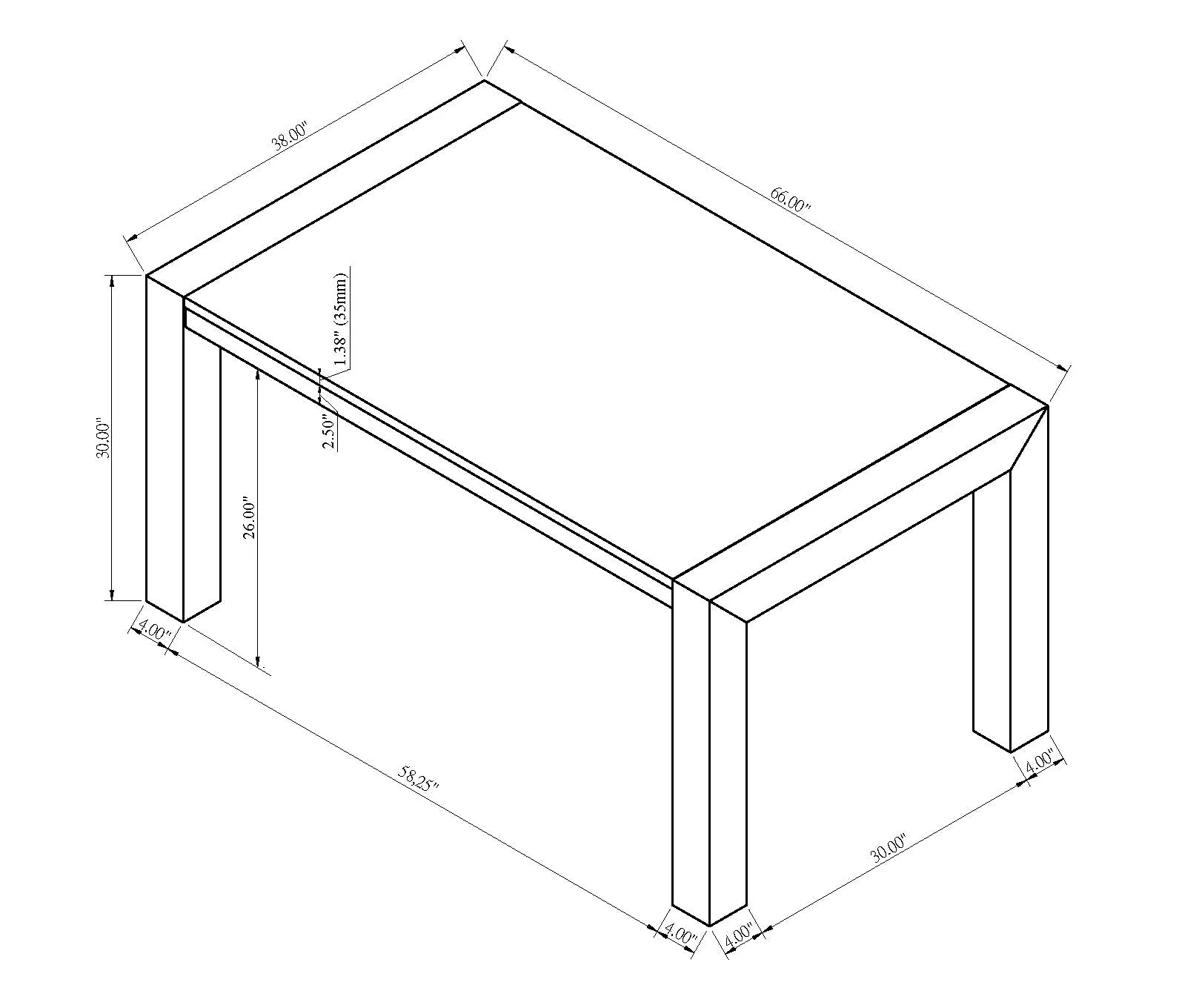 Jules Black and Light Gray Faux Marble Dining Table - Image 6