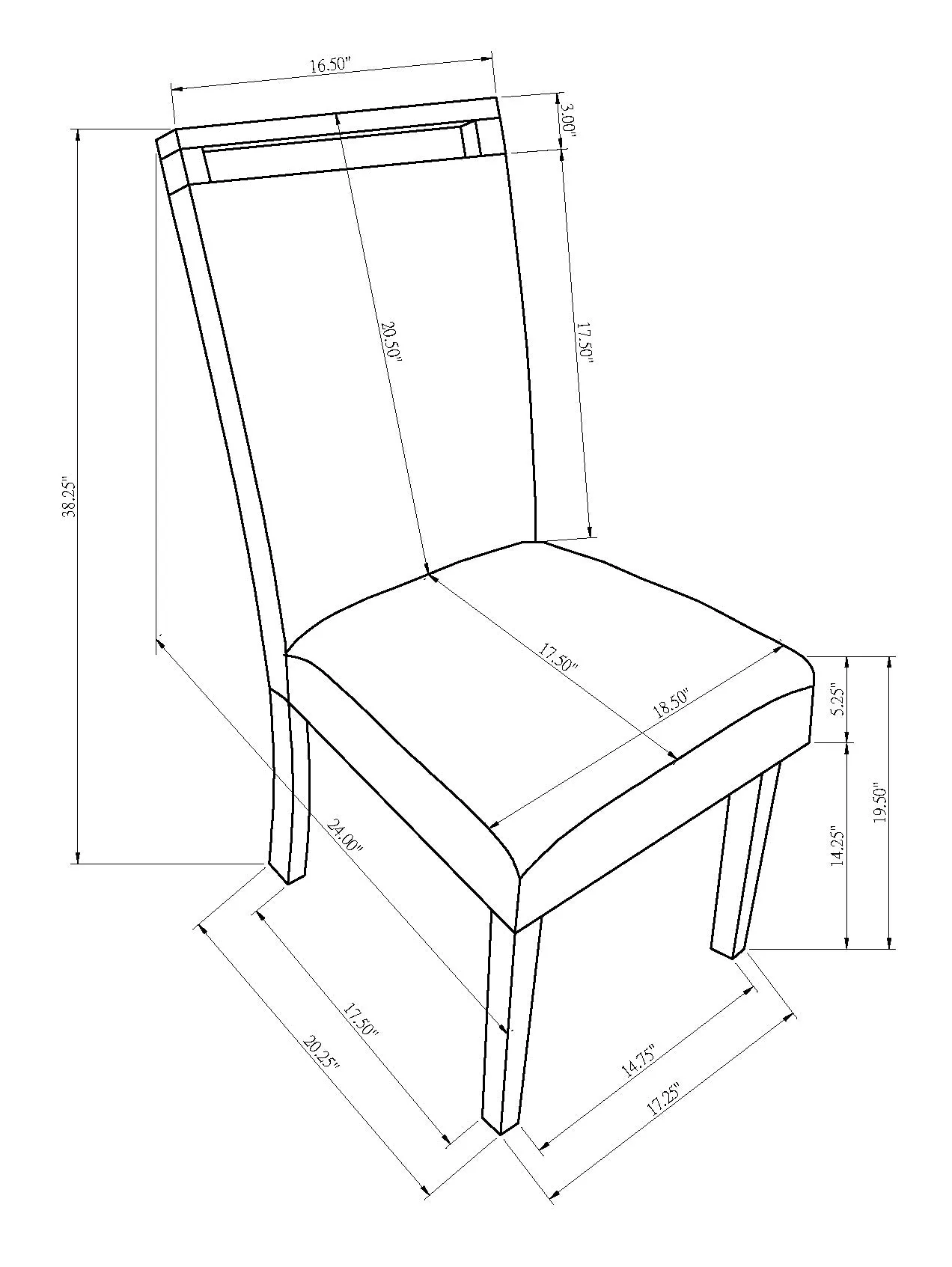 Jules Black/Light Gray Side Chair (Set of 2) - Image 5