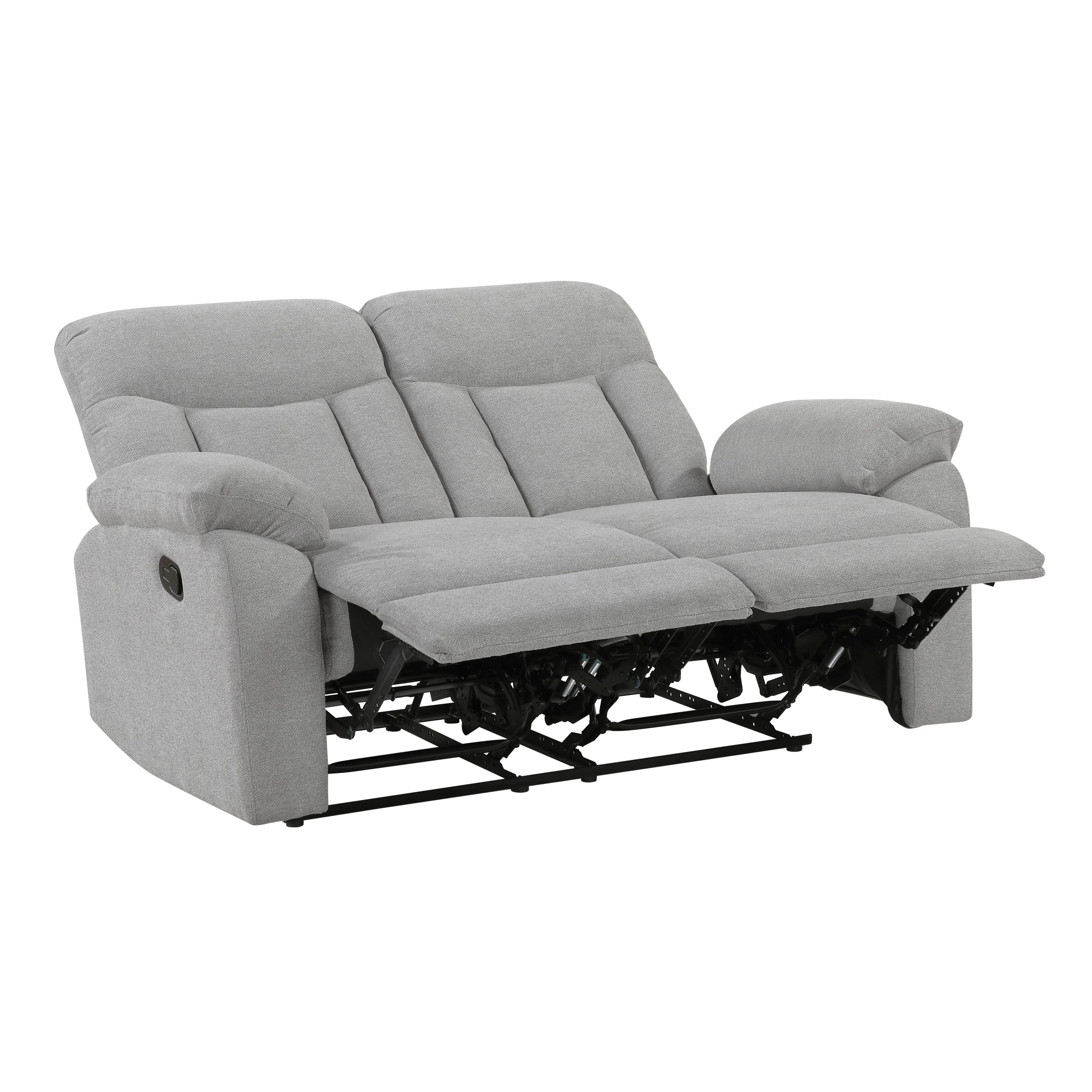 Jules Gray Double Reclining Love Seat - Image 4