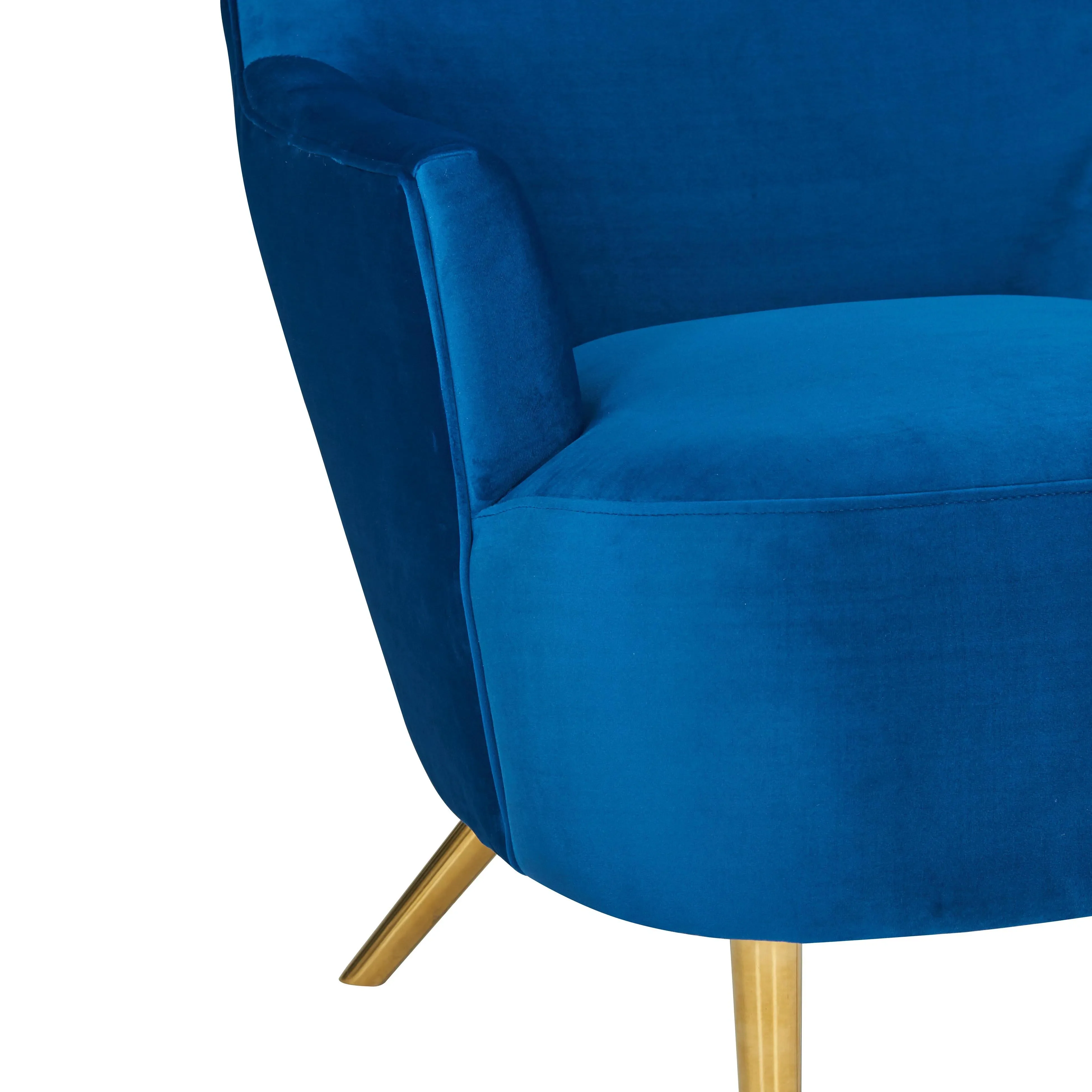 Julia Velvet Wingback Chair by Inspire Me! Home Decor - Image 11