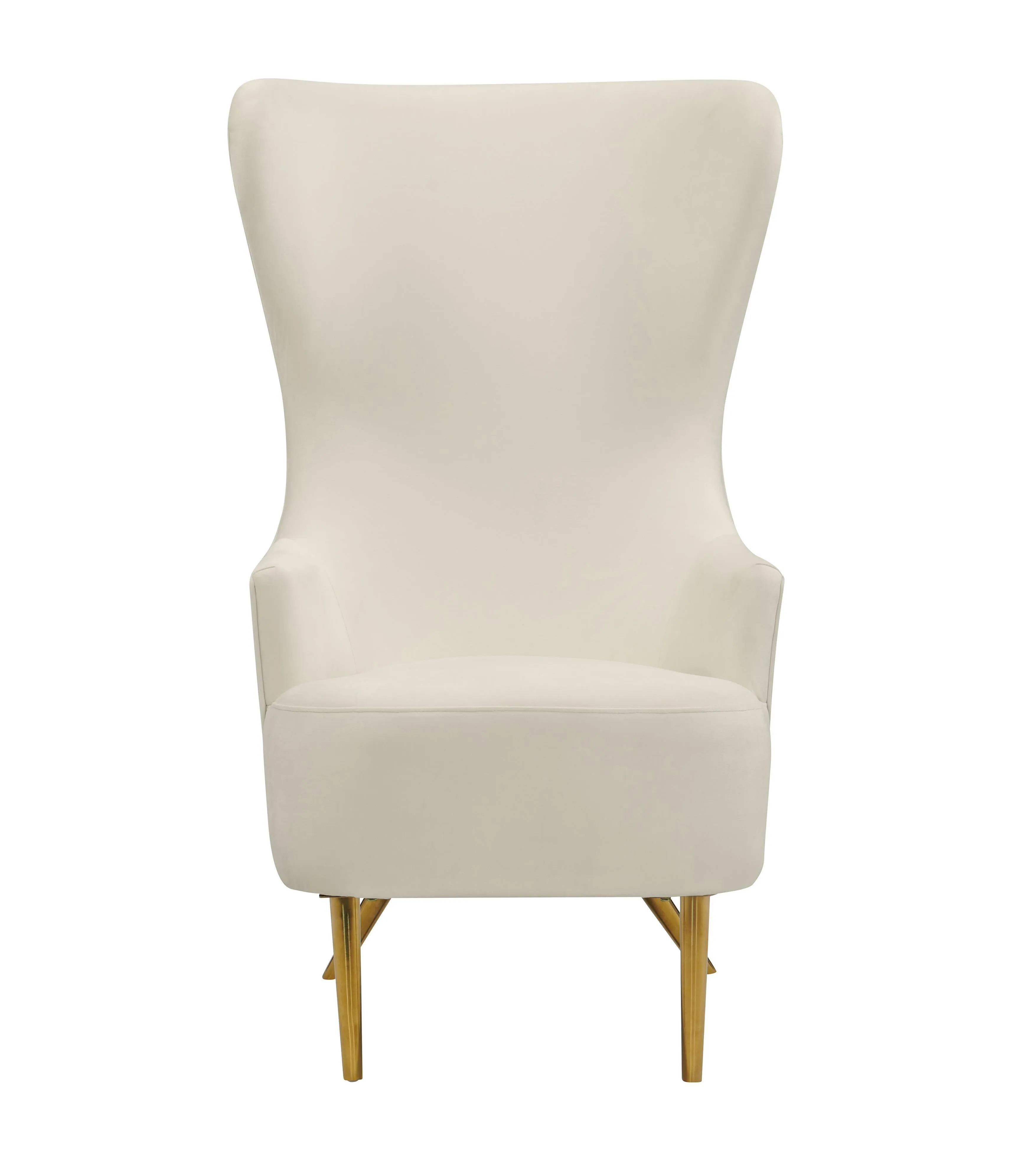 Julia Velvet Wingback Chair by Inspire Me! Home Decor - Image 2