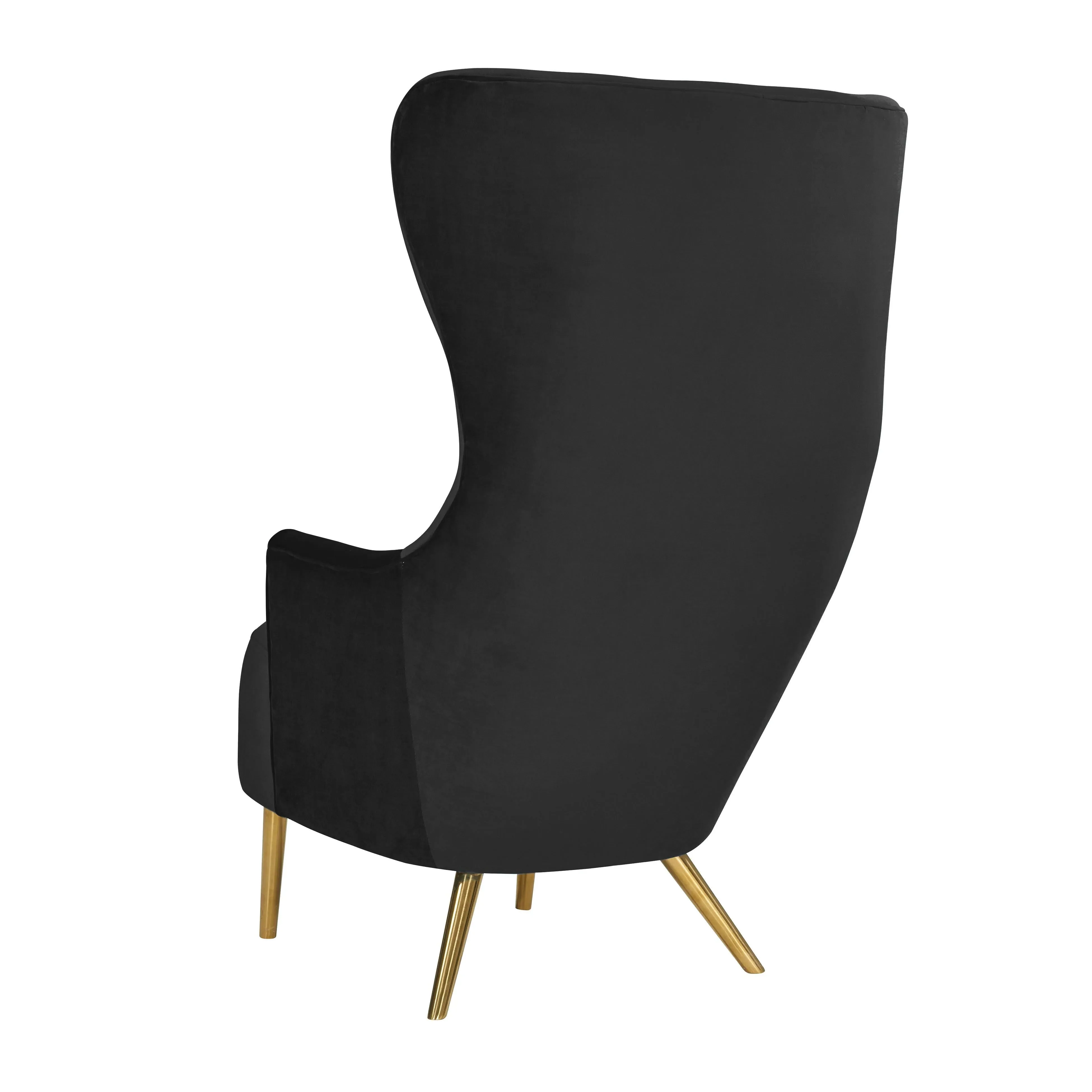 Julia Velvet Wingback Chair by Inspire Me! Home Decor - Image 23