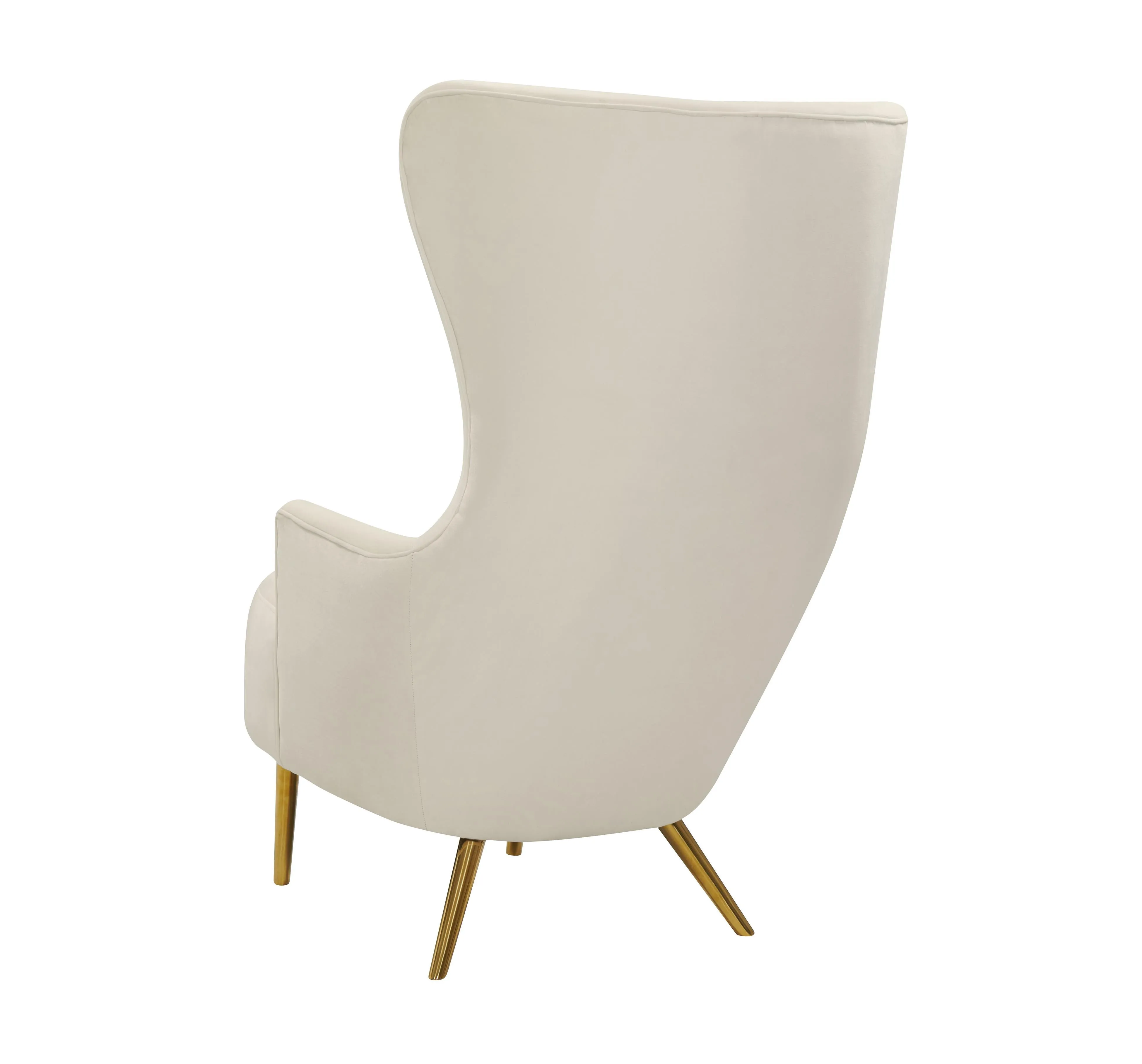 Julia Velvet Wingback Chair by Inspire Me! Home Decor - Image 3