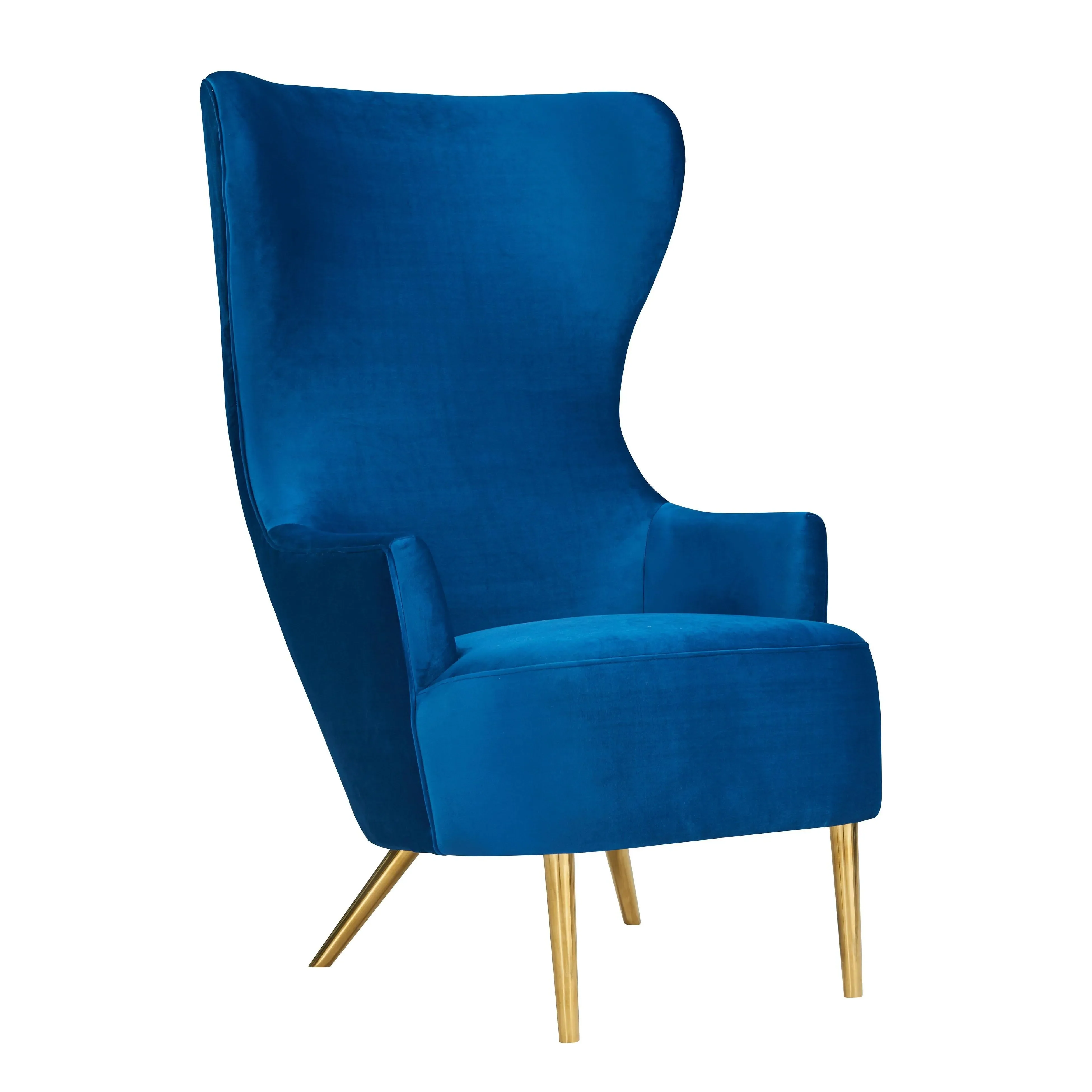 Julia Velvet Wingback Chair by Inspire Me! Home Decor - Image 7