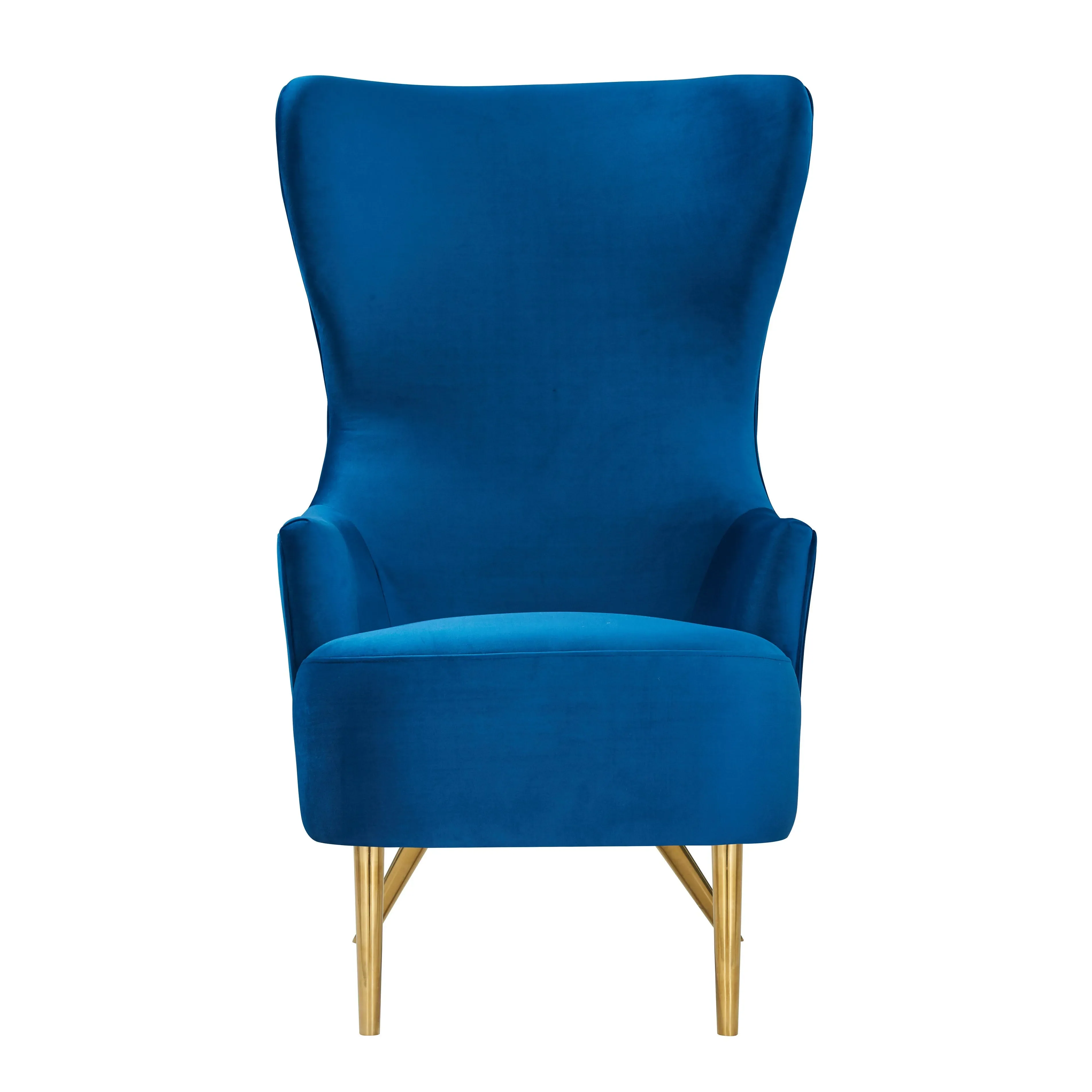 Julia Velvet Wingback Chair by Inspire Me! Home Decor - Image 9