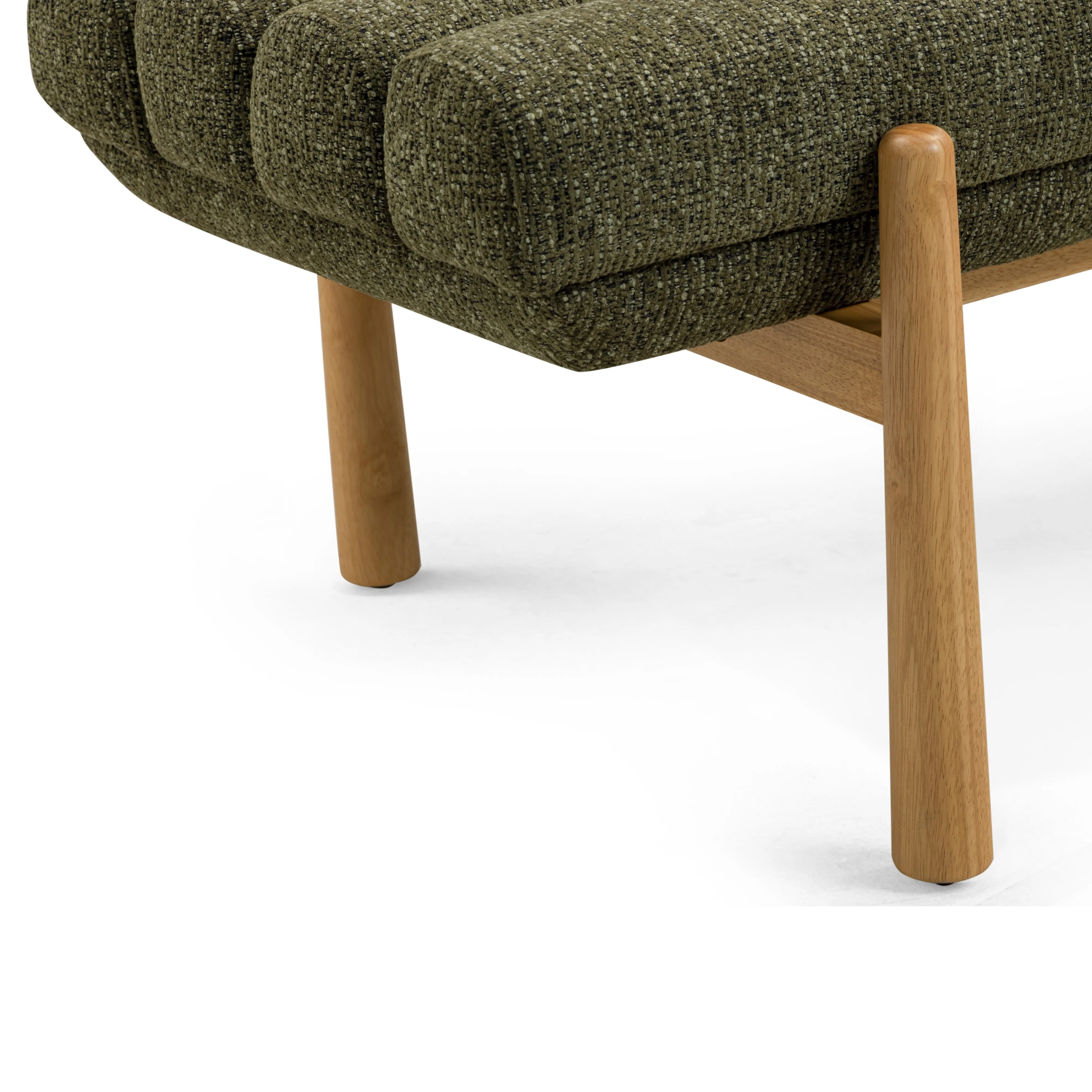 Julianna 56" Textured Fabric Bench - Image 8