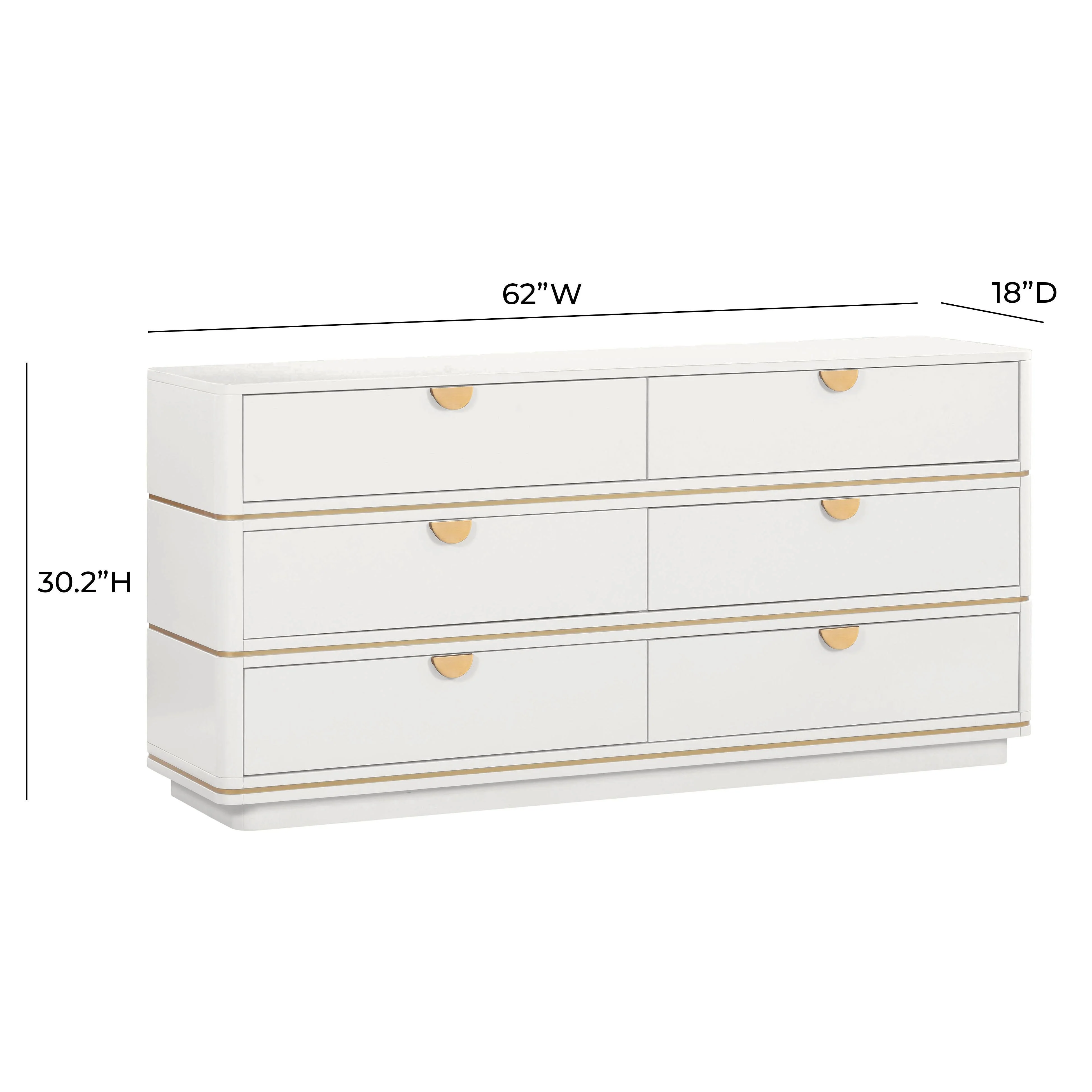 Julieta 6 Drawer Dresser - Image 8