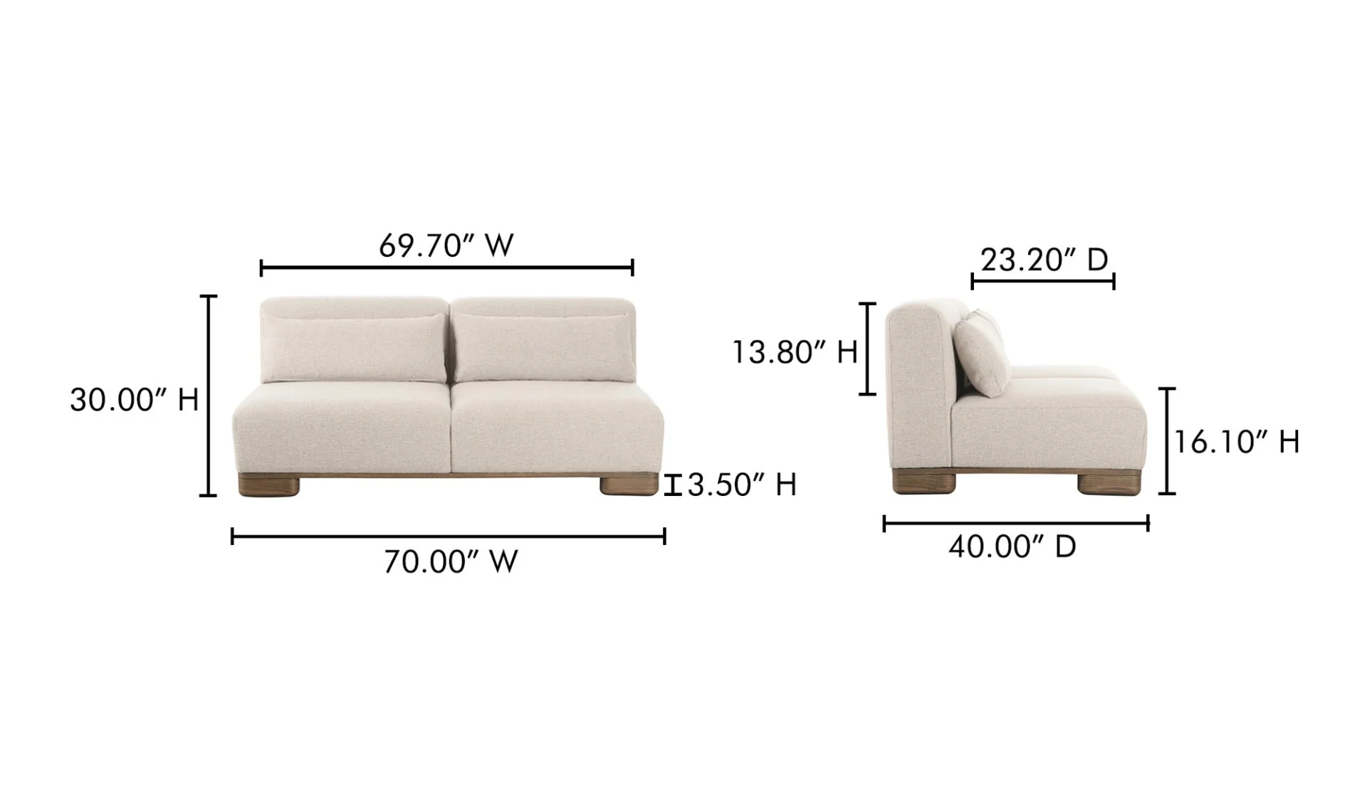 June Sofa Oatmeal - Image 12