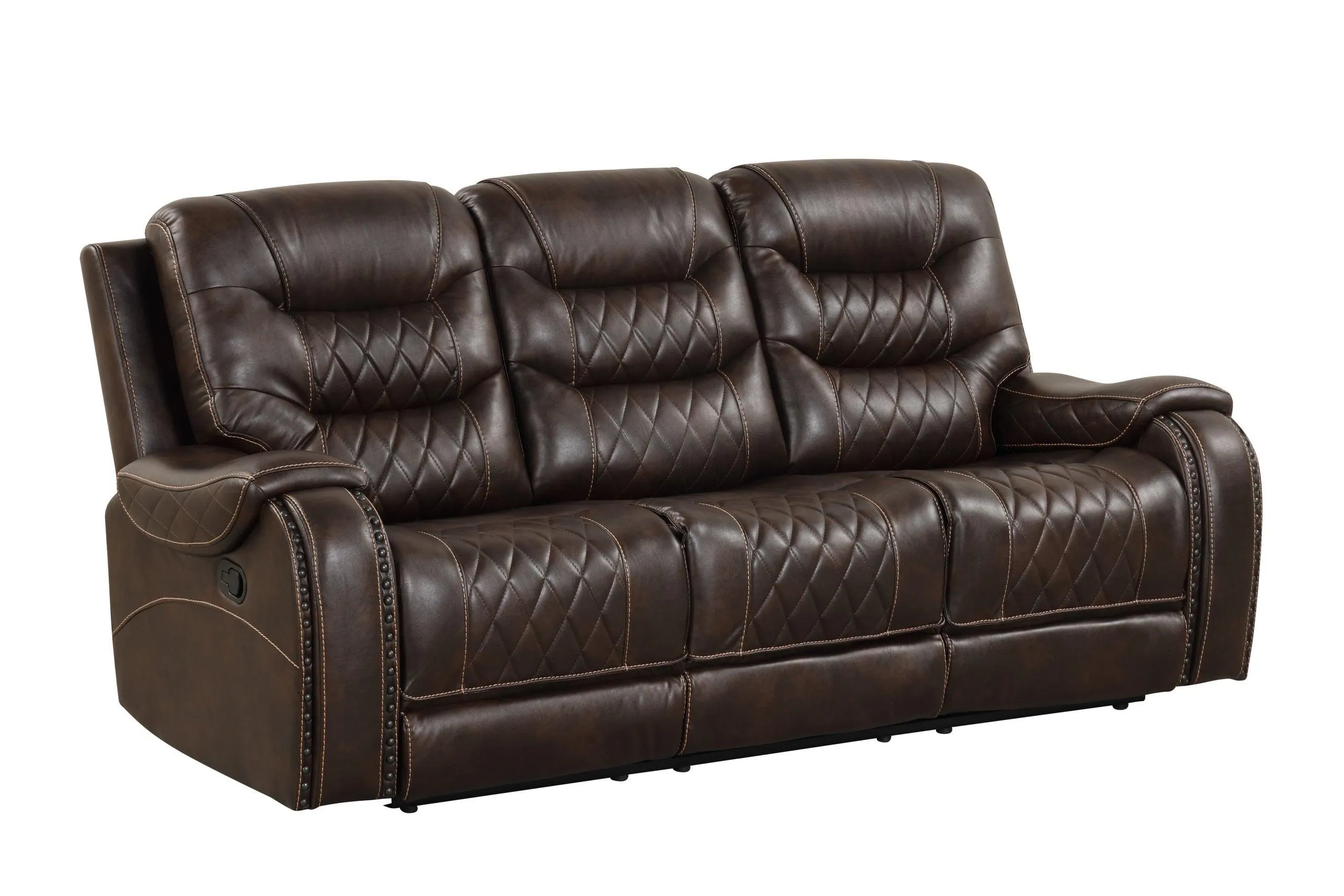 Juniper Brown Oversized 3-Piece Reclining Living Room Set - Image 3